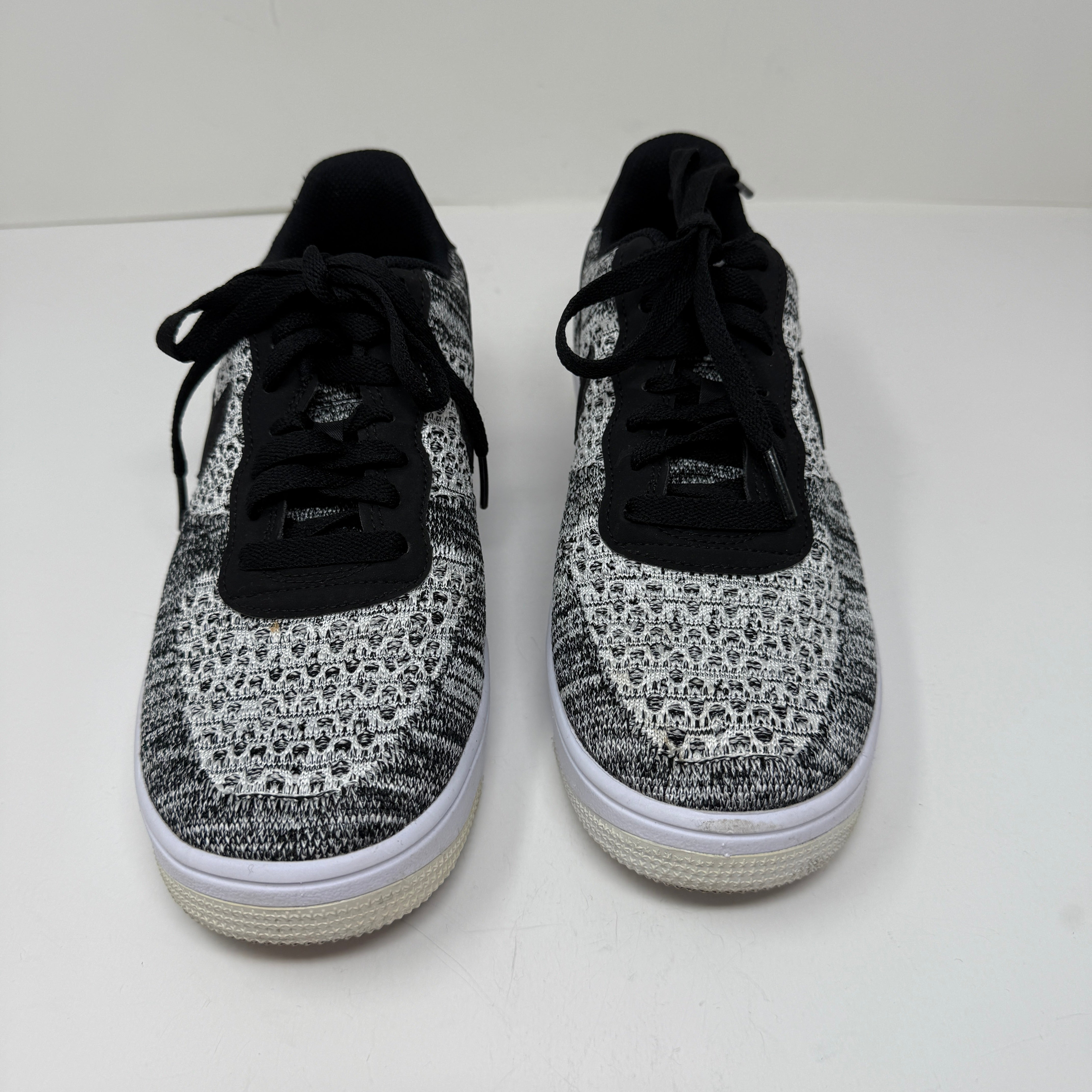 Nike Women's Air Force 1 Flyknit 2.0 Low Top Sneakers Shoes Black White Gray 7