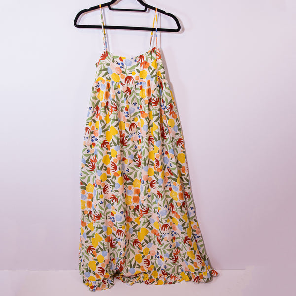 Petal &amp; Pup Miuccia Floral Flower Print Pattern Tank Pullover Maxi Dress Palermo