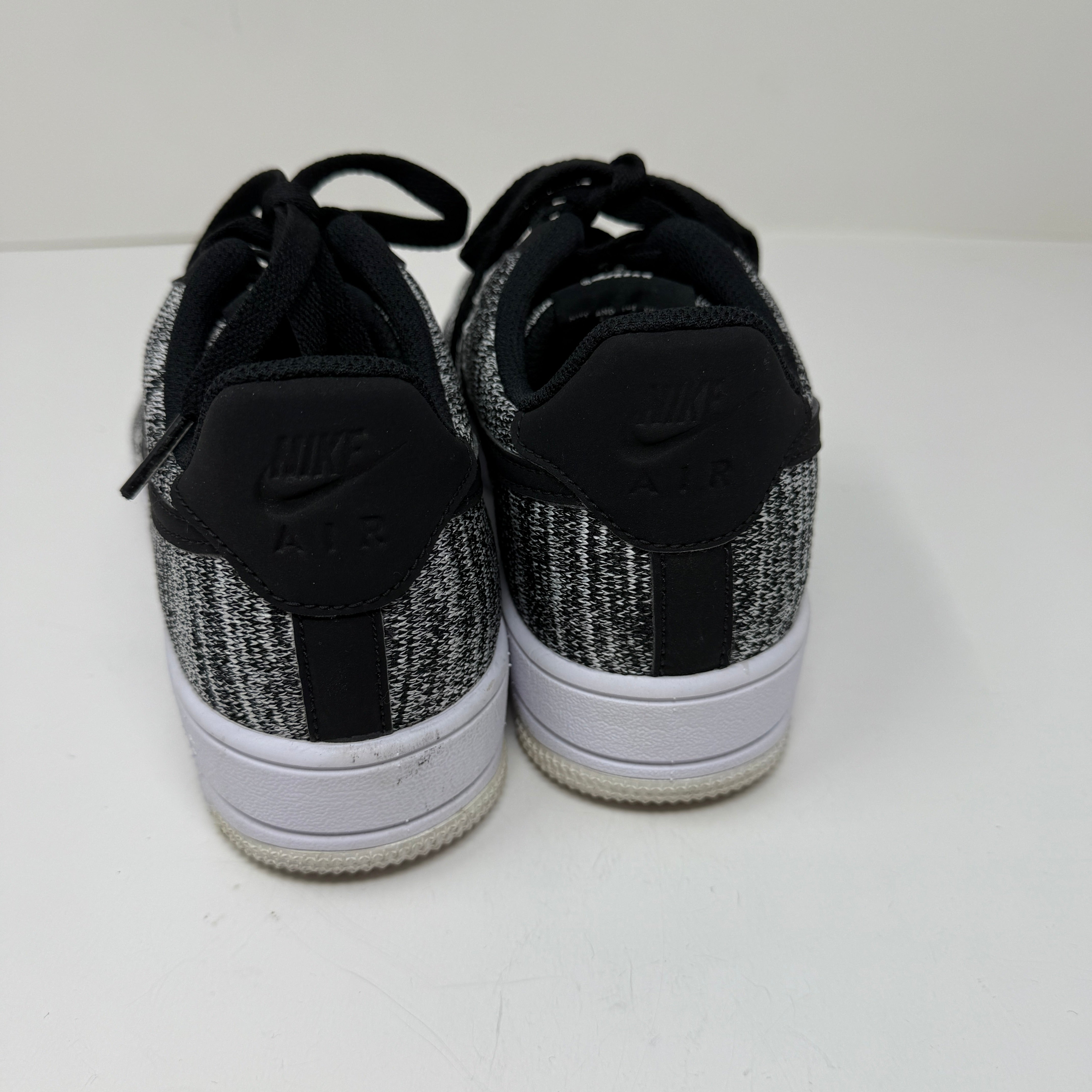 Nike Women's Air Force 1 Flyknit 2.0 Low Top Sneakers Shoes Black White Gray 7