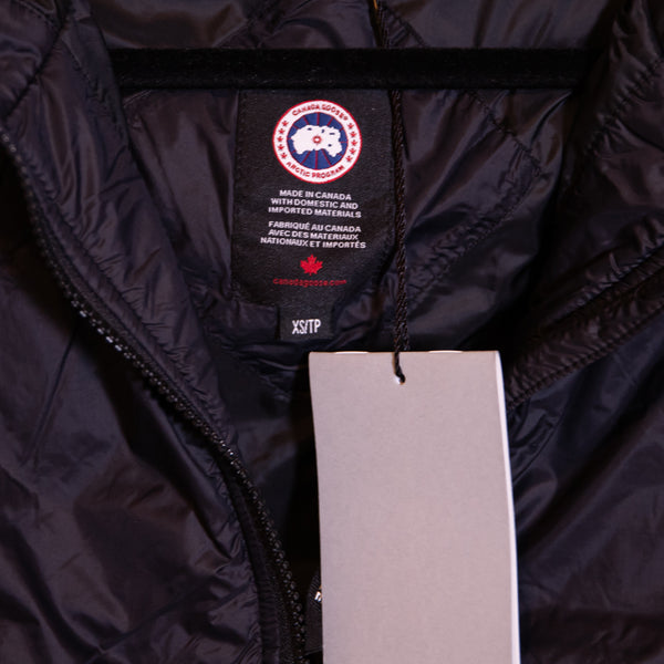 NEW Canada Goose Dore Packable Hooded Down Fill Full Zip Black Jacket Coat XS
