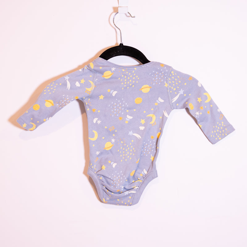 NEW Hanna Andersson Organic Cotton Stars Moons Outer Space Print Onesie Size 60