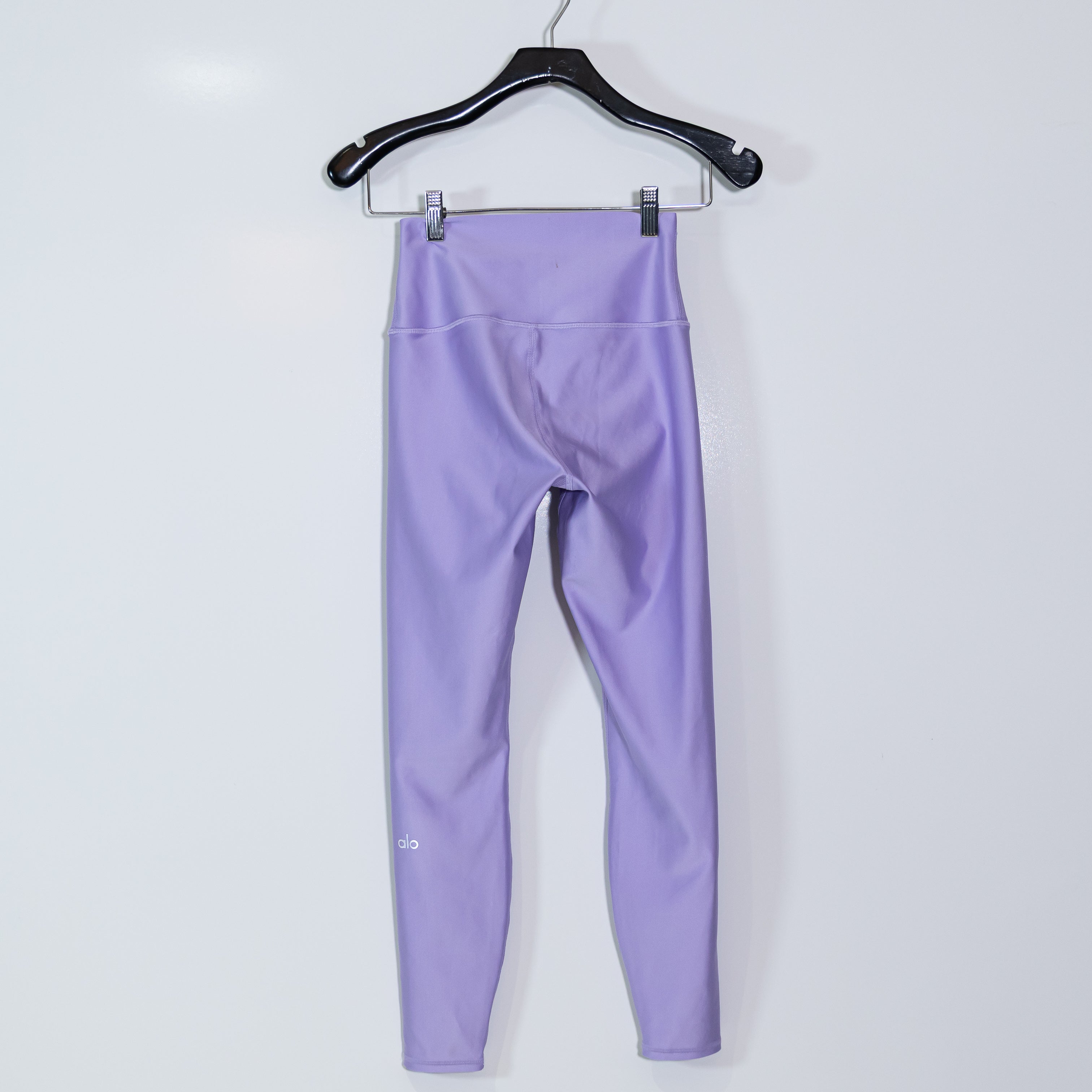 Alo Yoga Women's High Rise Full Length Athletic Work Out Leggings Purple XS