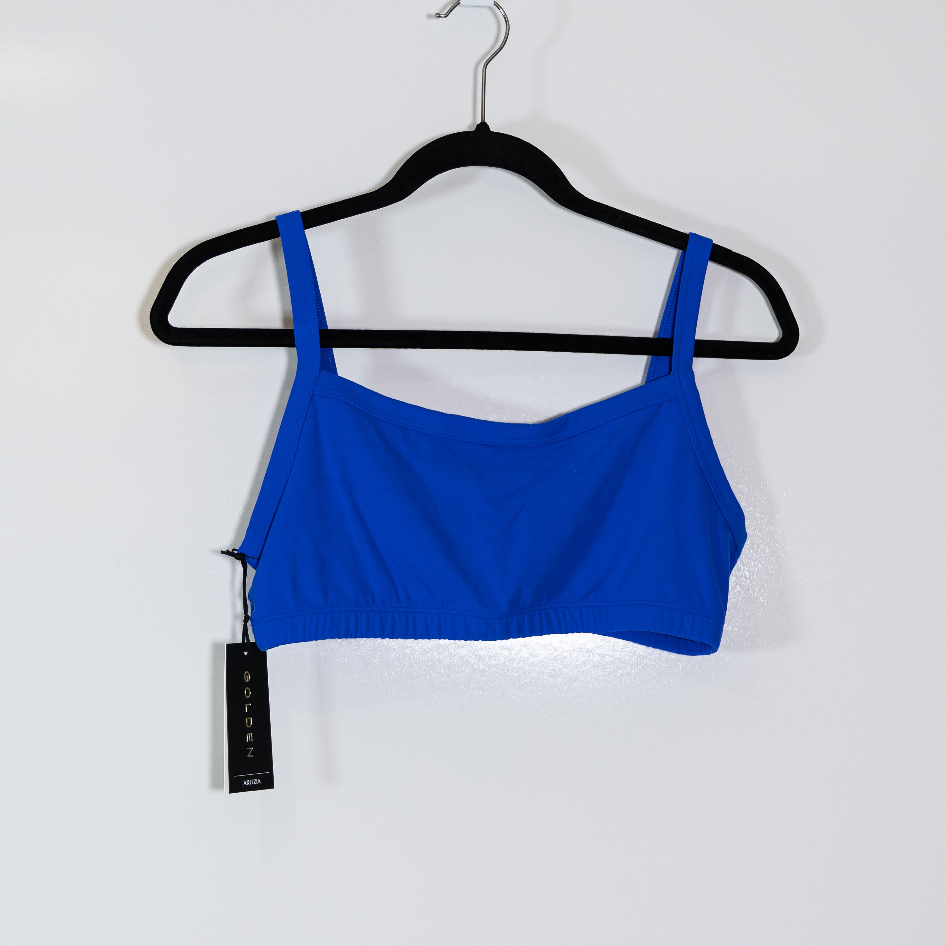 NEW Aritzia TNAction Tumbler Butter Athletic Work Out Sports Bra Jazz Blue Large