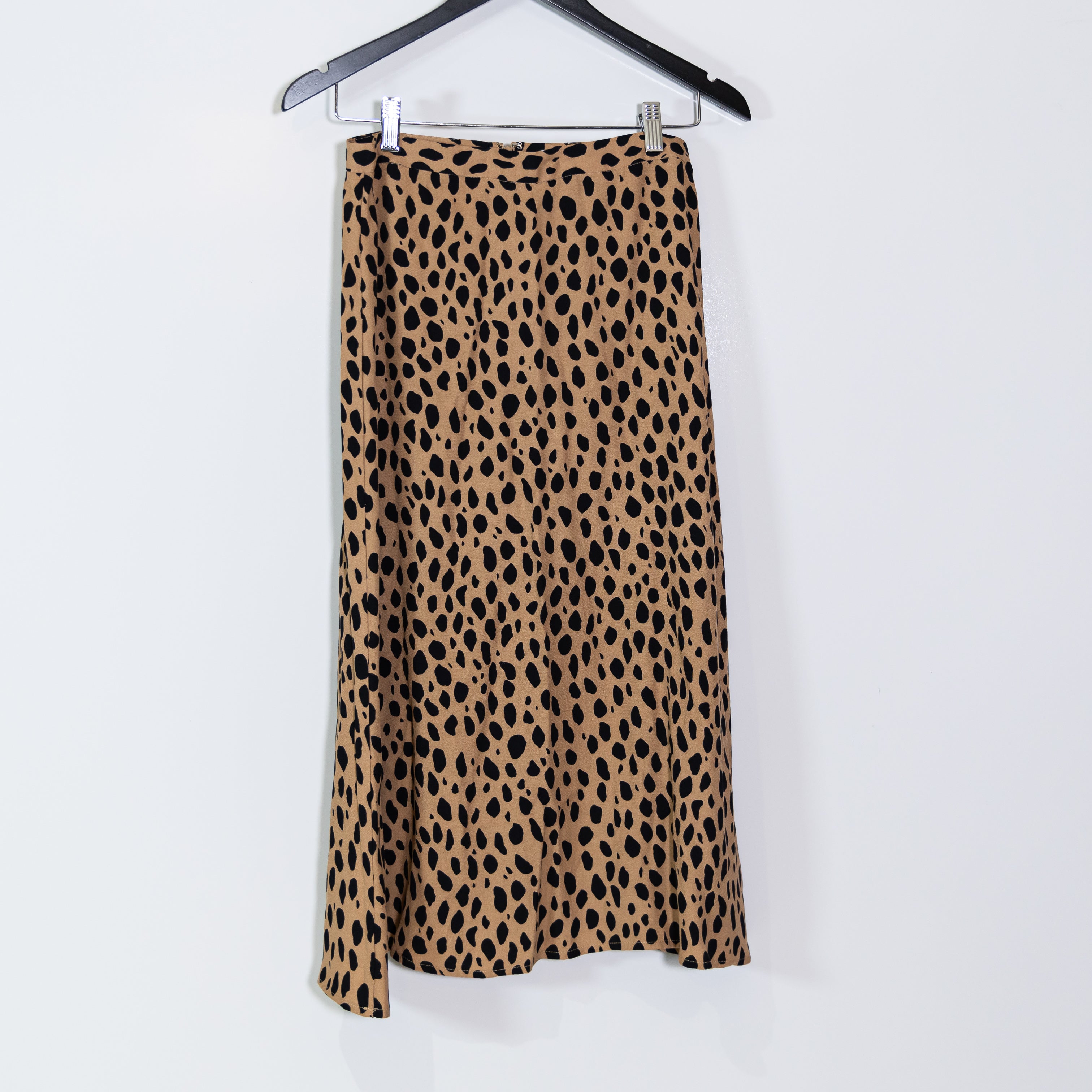Reformation Bea Cheetah Leopard Animal Print Pattern Slip Midi Skirt 6P