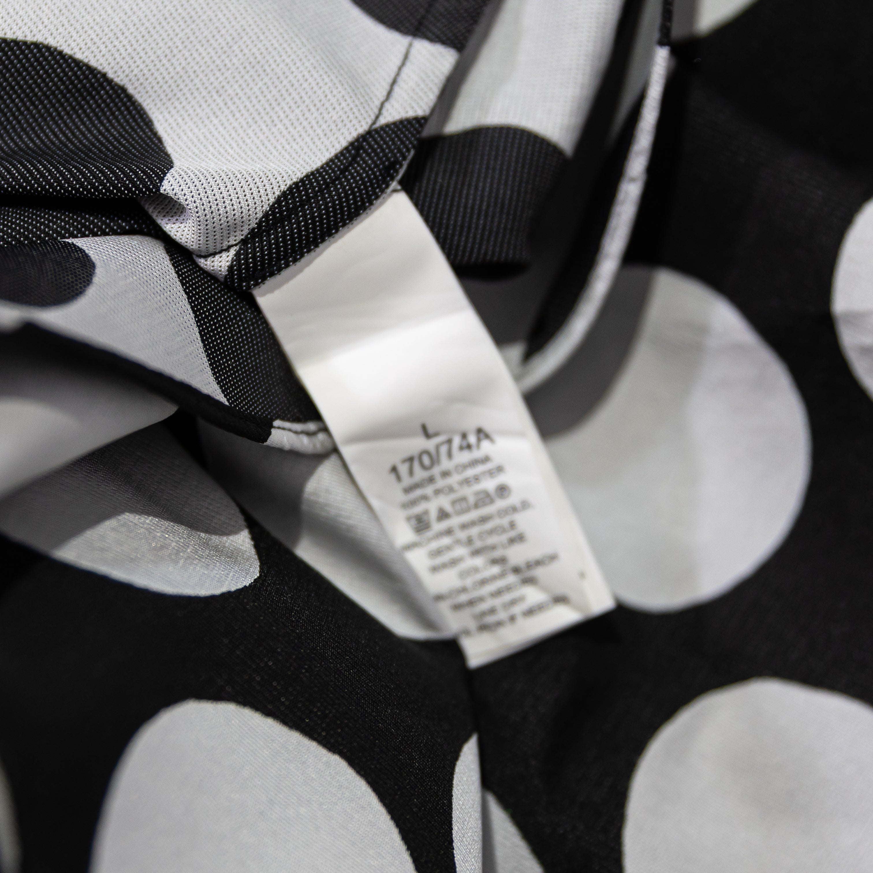 Kate Spade Art Dots Jacquard Black White Polka Dot Print Midi A Line Skirt Large