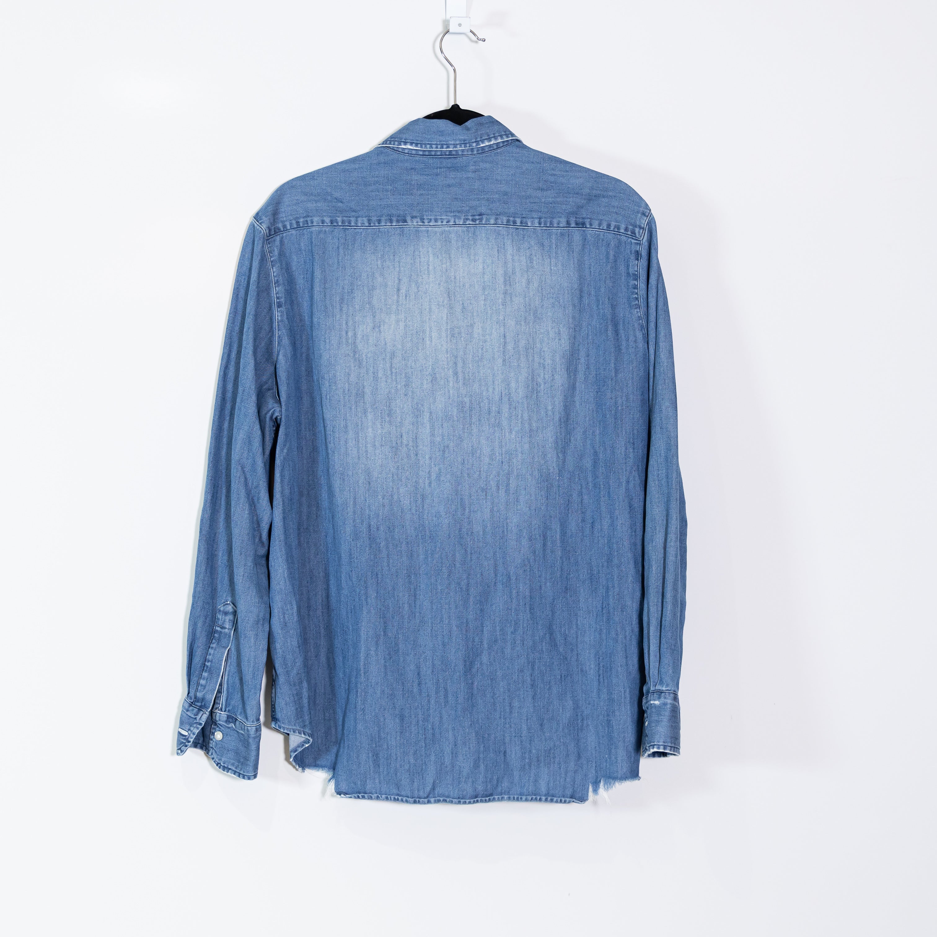 Frank & Eileen Eileen Denim Relaxed Collared Button Down Long Sleeve Shirt Large