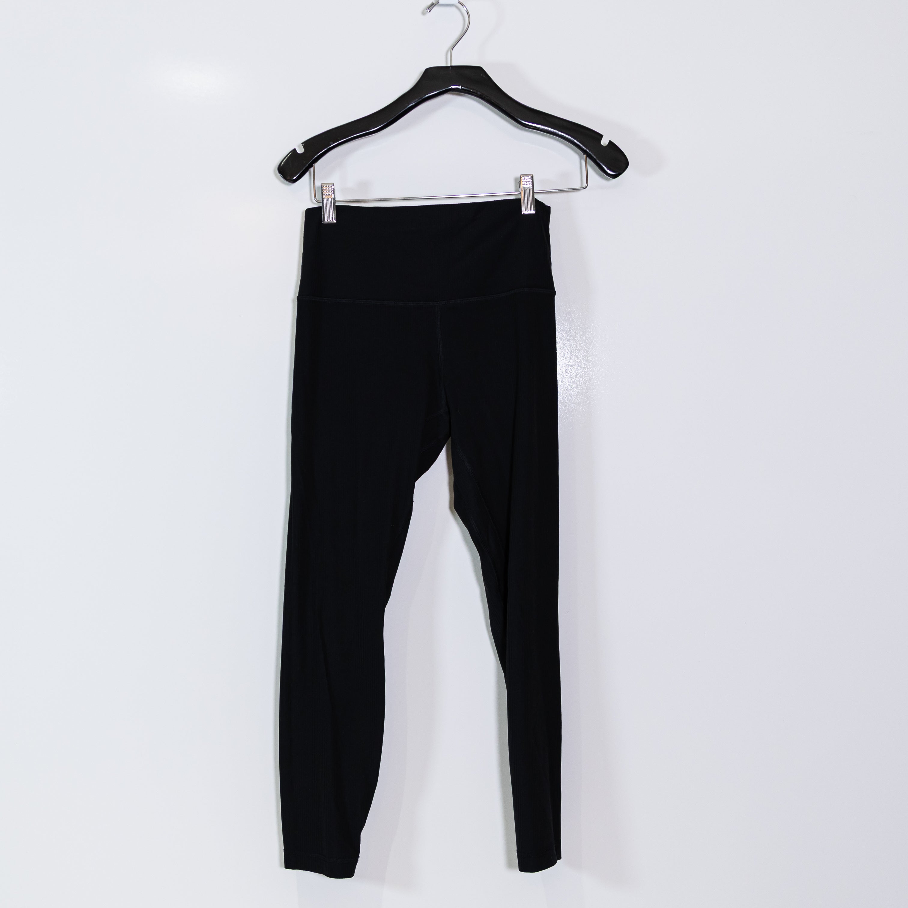 Lululemon Women's Align Ribbed High Rise Athletic Work Out Leggings Pant Black 8