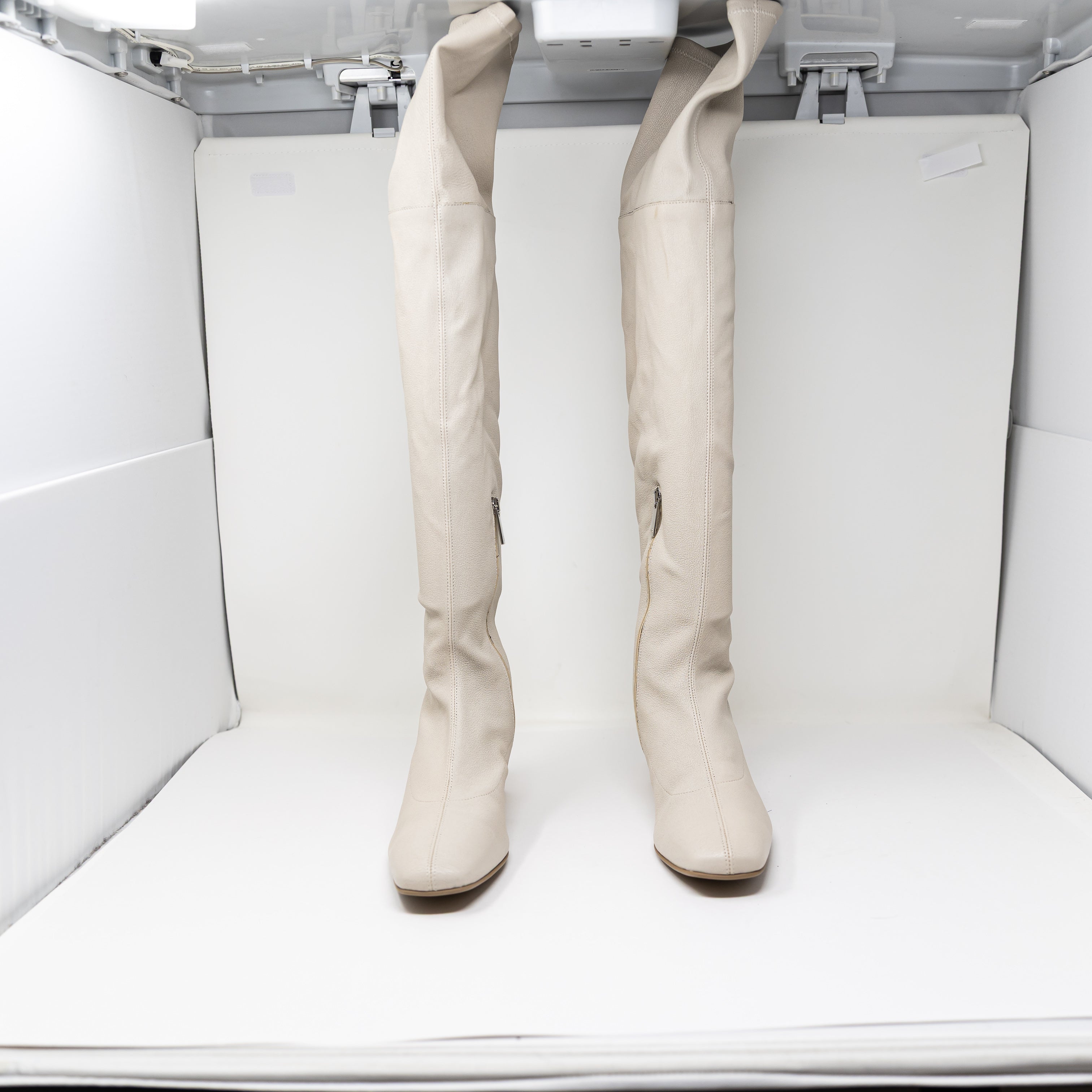 NEW Aquatalia Sancia Weatherproof Genuine Leather Block Heel Over The Knee Boot