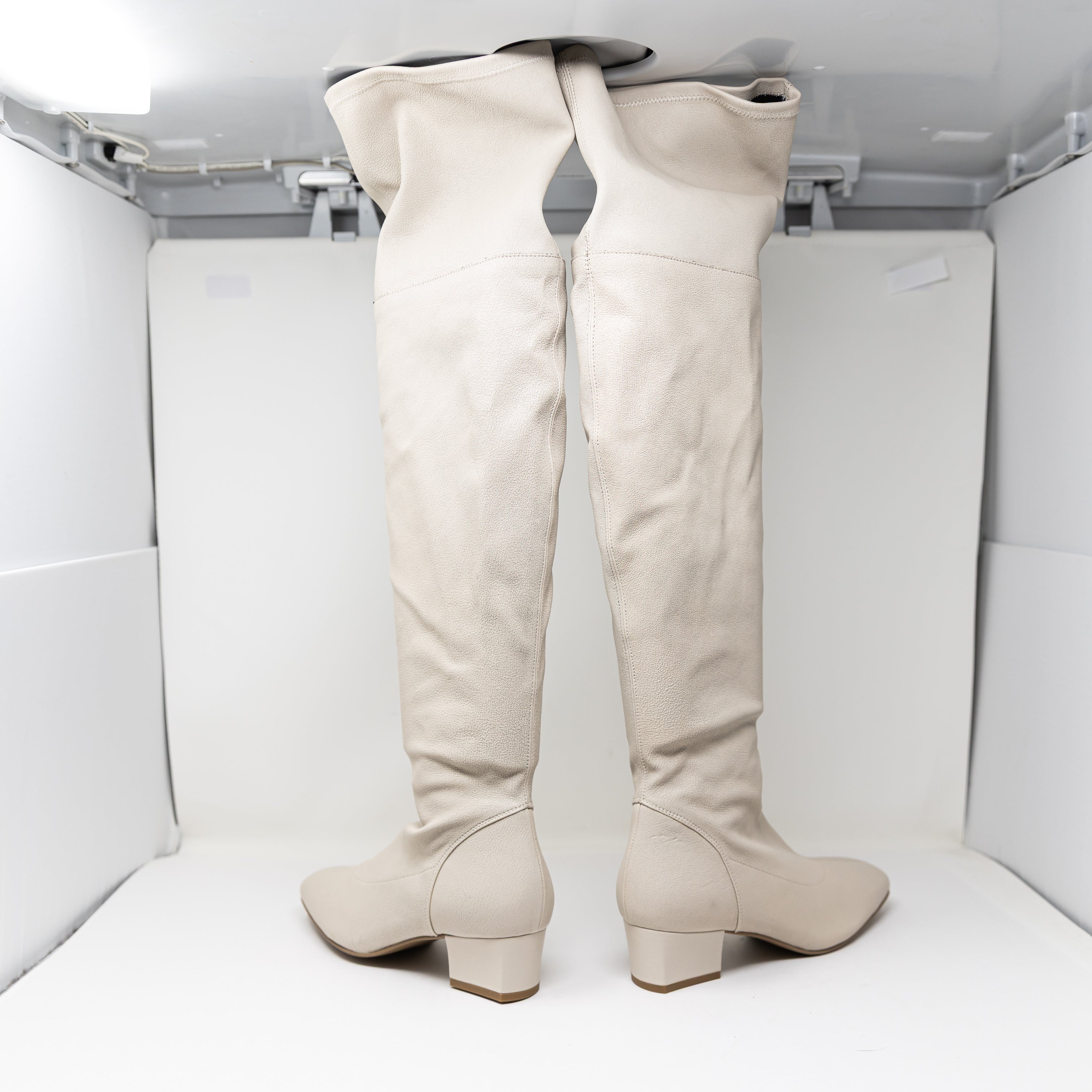 NEW Aquatalia Sancia Weatherproof Genuine Leather Block Heel Over The Knee Boot