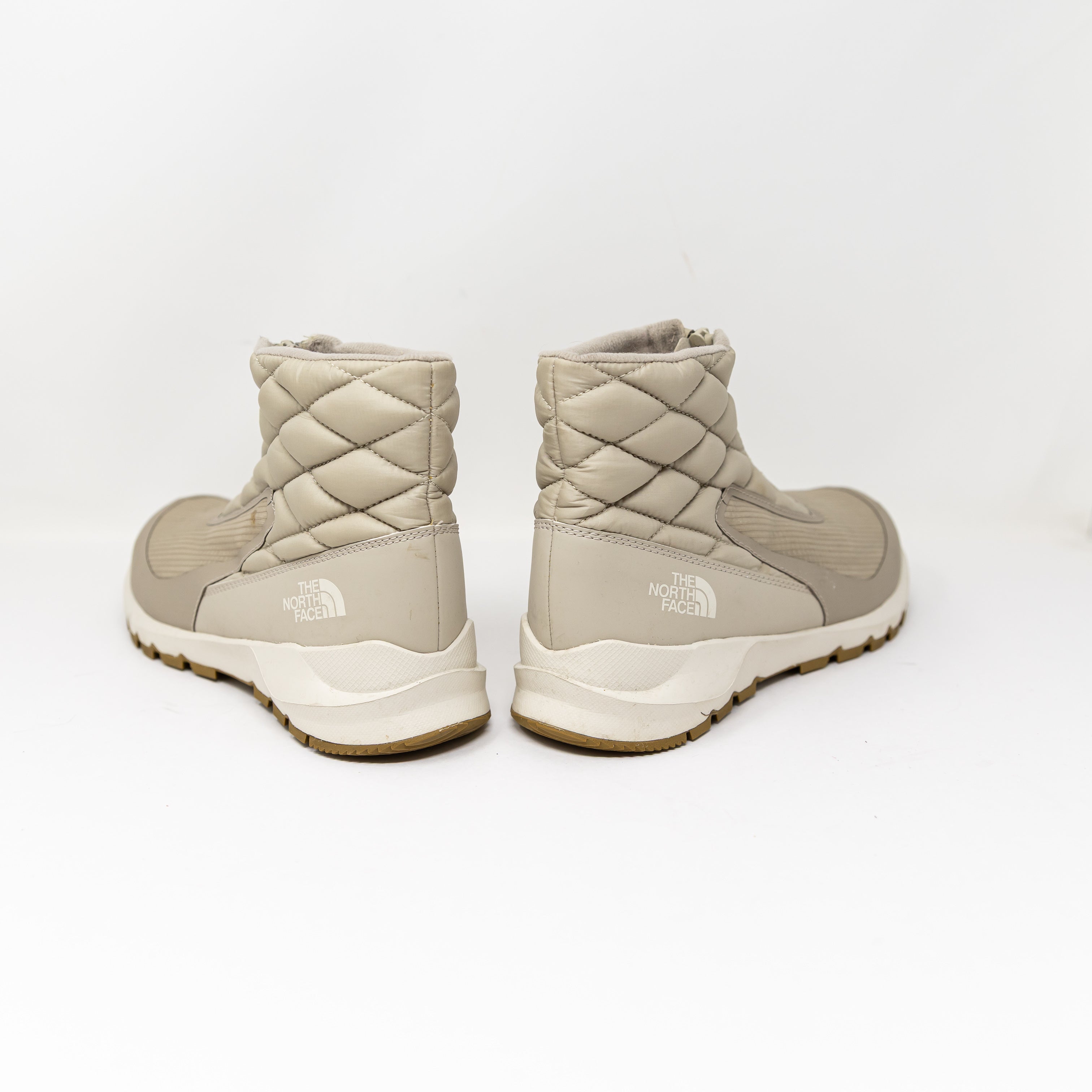 NEW The North Face Thermoball Progressive Zip Ankle Sneakers Boots Shoes Beige