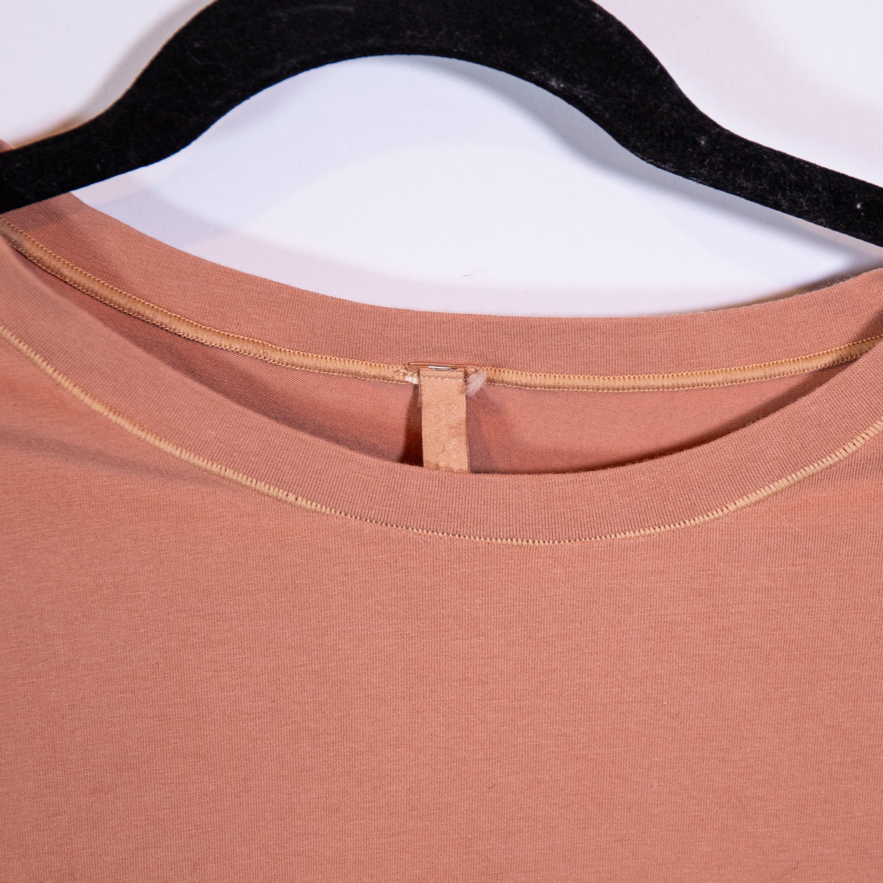 Skims Women's Fits Everybody Long Sleeve Crew Neck Cotton Tee Shirt Sienna