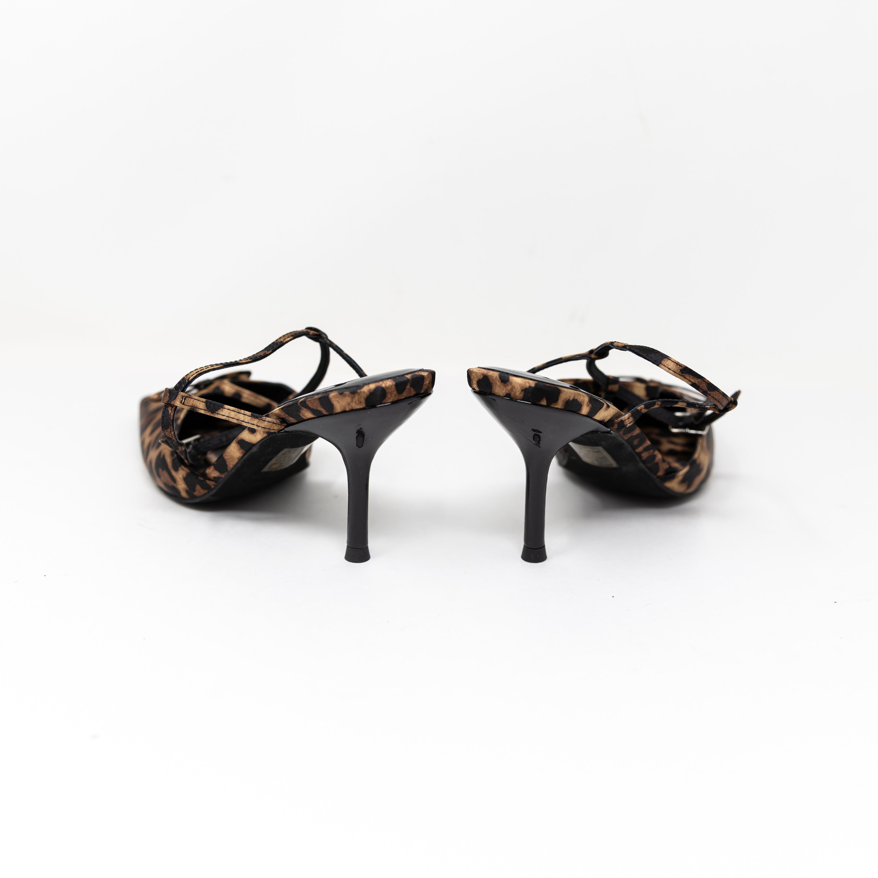 NEW Jeffrey Campbell Cheetah Leopard Animal Print Pattern Satin Pumps Heels Shoe