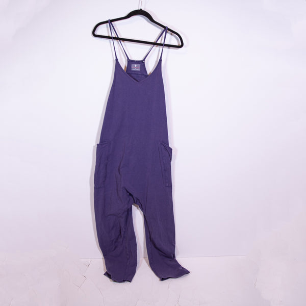 Free People FP Movement Hot Shot Onesie Oversized Jumpsuit Jumper Mulberry S