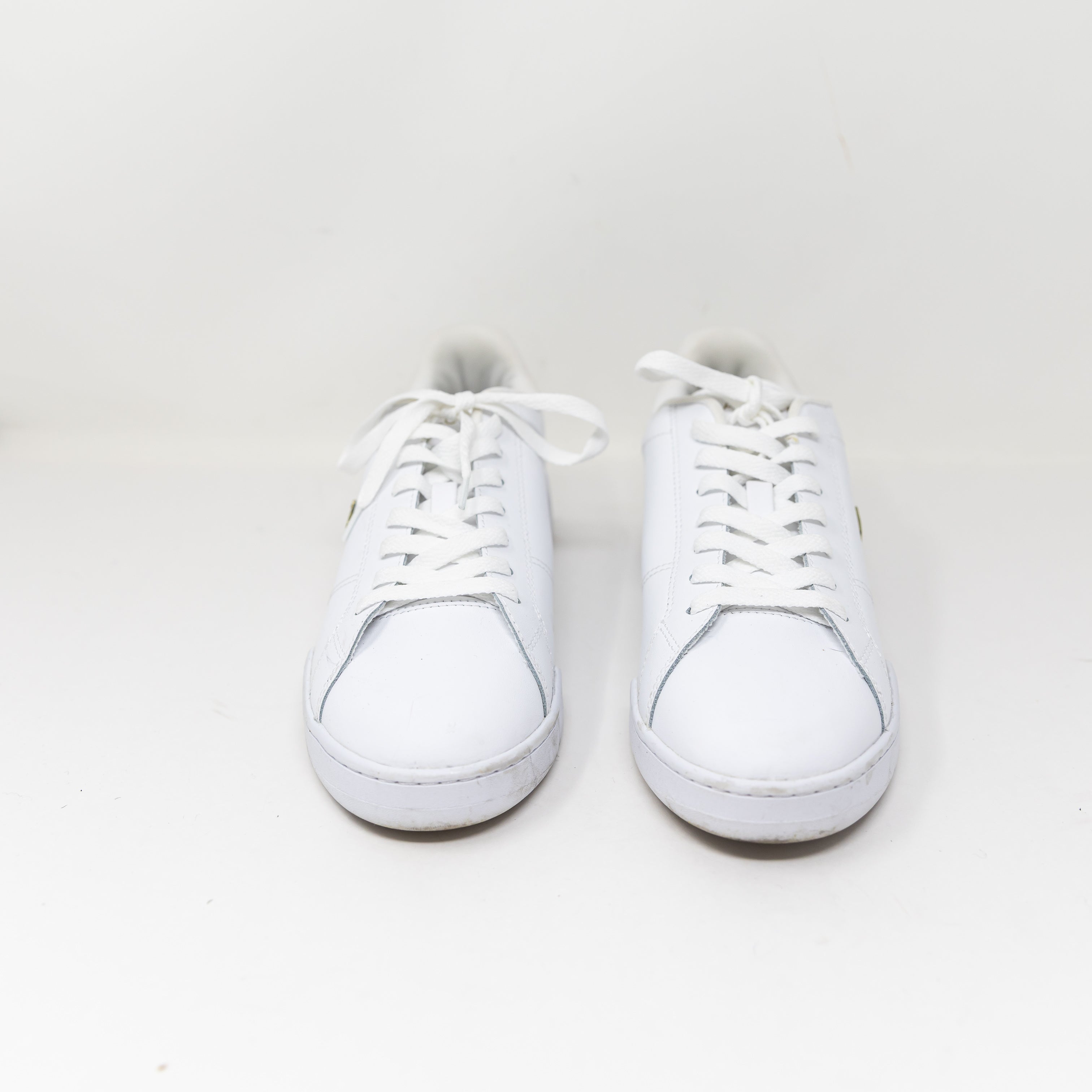 Lacoste Women's Carnaby Cup Genuine Leather Lace Up Low Top Sneakers Shoes White