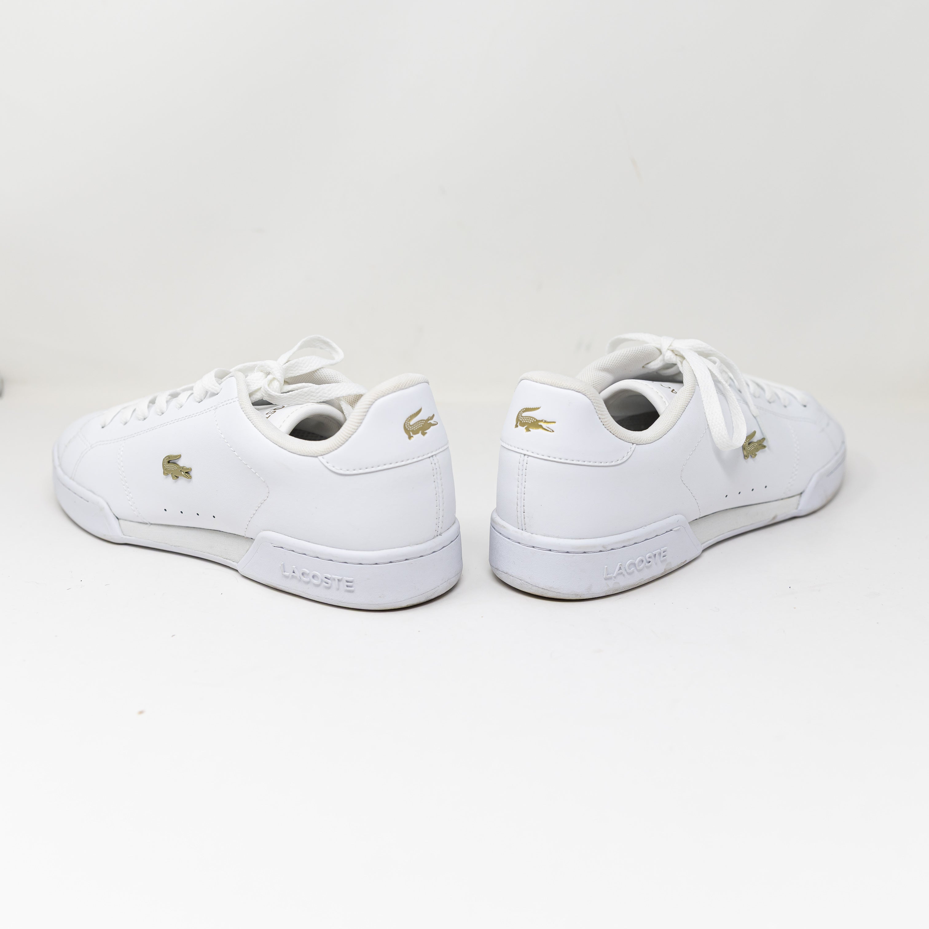 Lacoste Women's Carnaby Cup Genuine Leather Lace Up Low Top Sneakers Shoes White