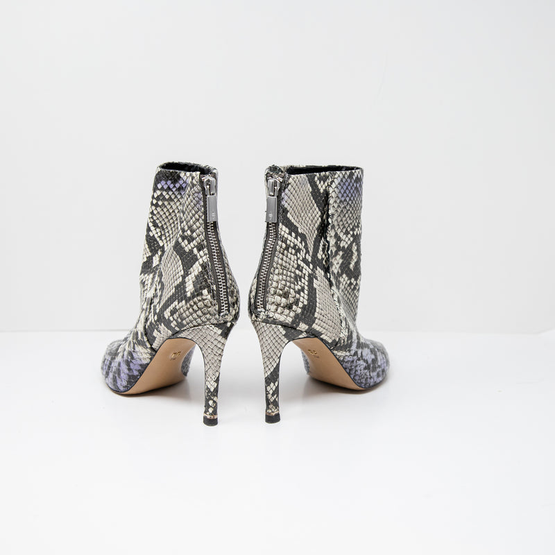 Kenneth Cole Raine Snake Python Faux Leather Simple Ankle Booties Shoes 7