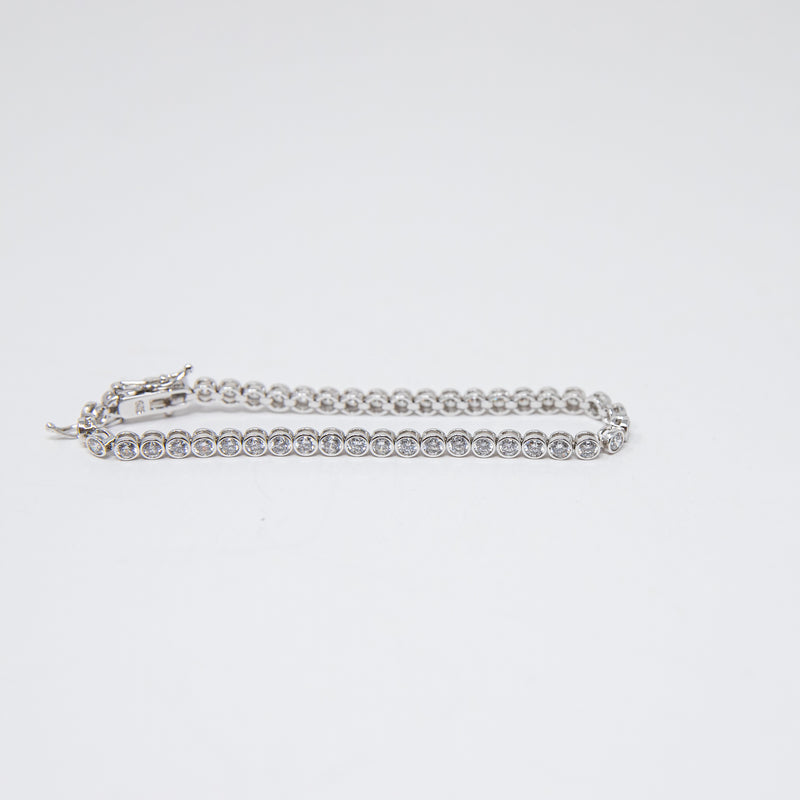 CC Skye Cubic Zirconia Crystal Diamond Jewel Round 925 Sterling Silver Bracelet
