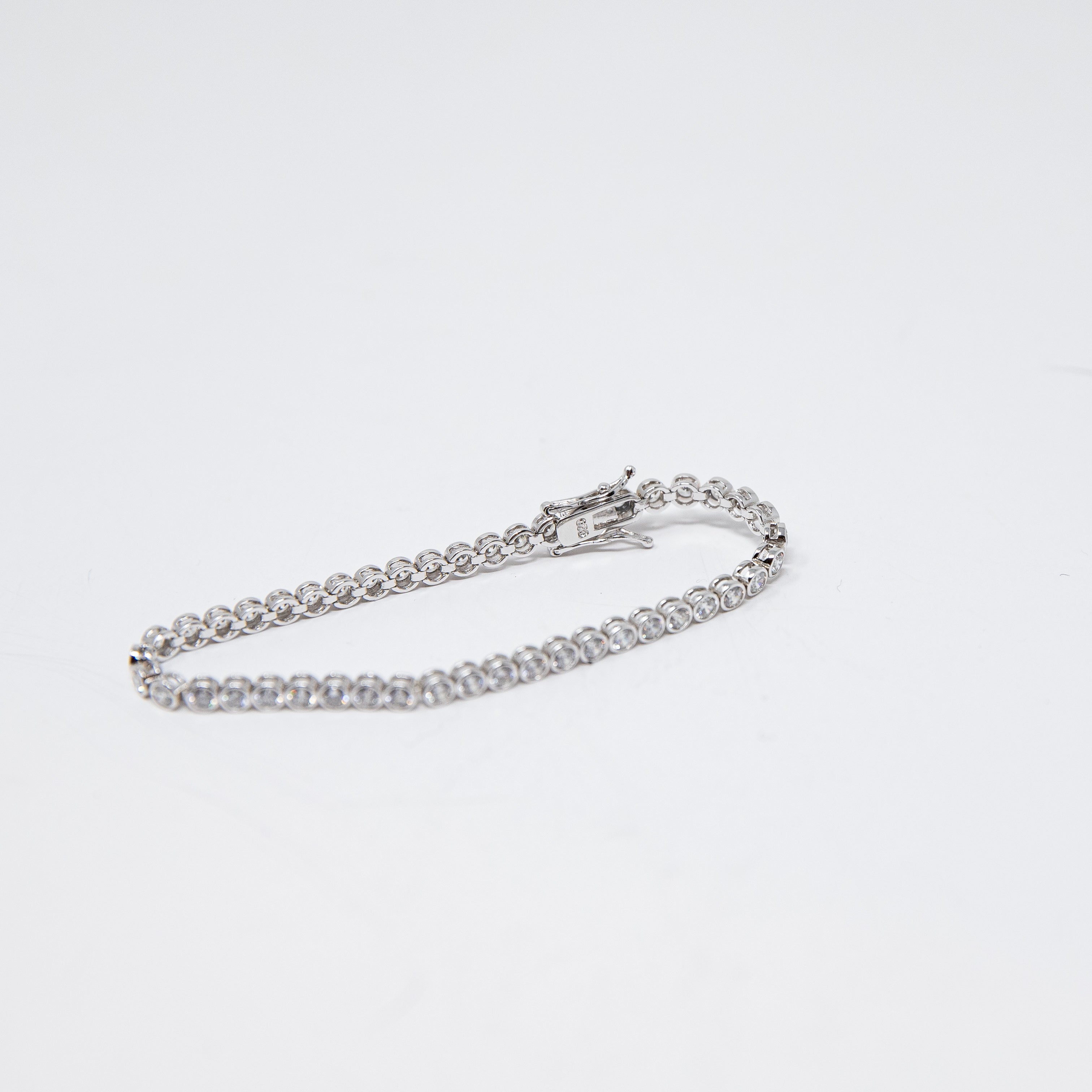 CC Skye Cubic Zirconia Crystal Diamond Jewel Round 925 Sterling Silver Bracelet