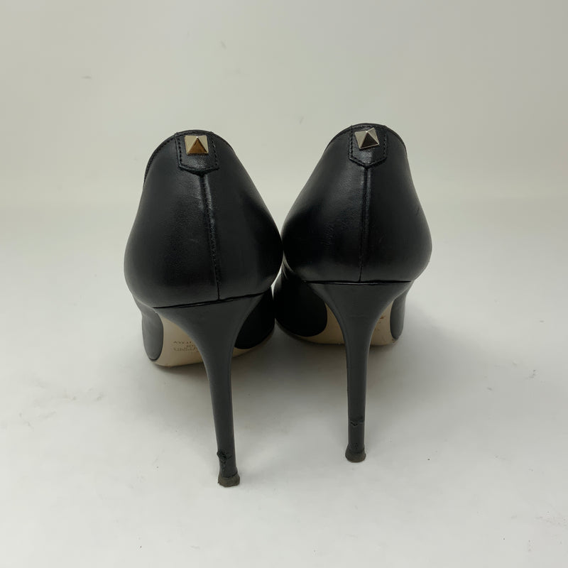 Valentino Garavani Leather Pointed Toe Pyramid Stud Stiletto High Heels Shoes