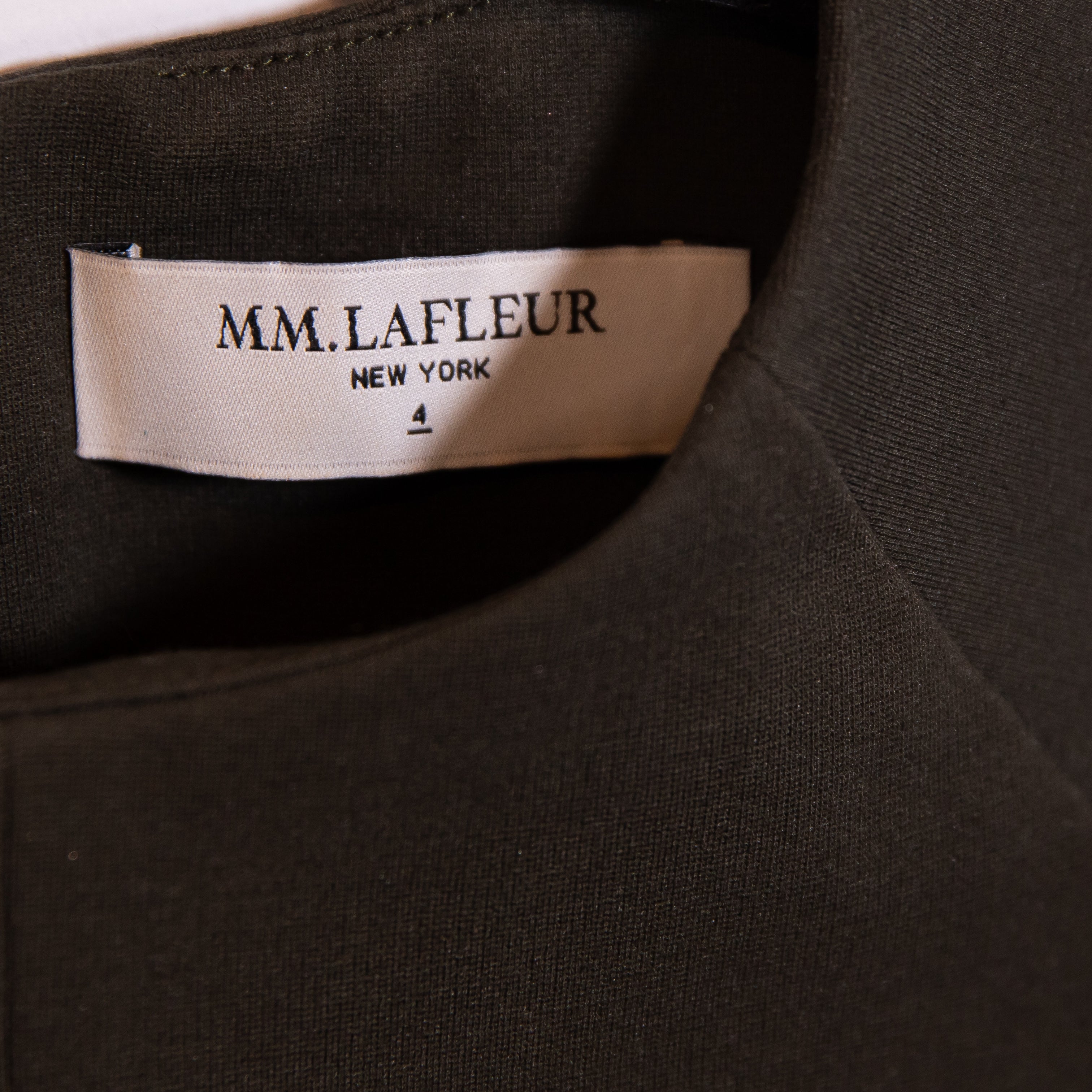 MM. Lafleur The Katie Ponte Knit Stretch Sleeveless Scoop Neck Sheath Dress Gray