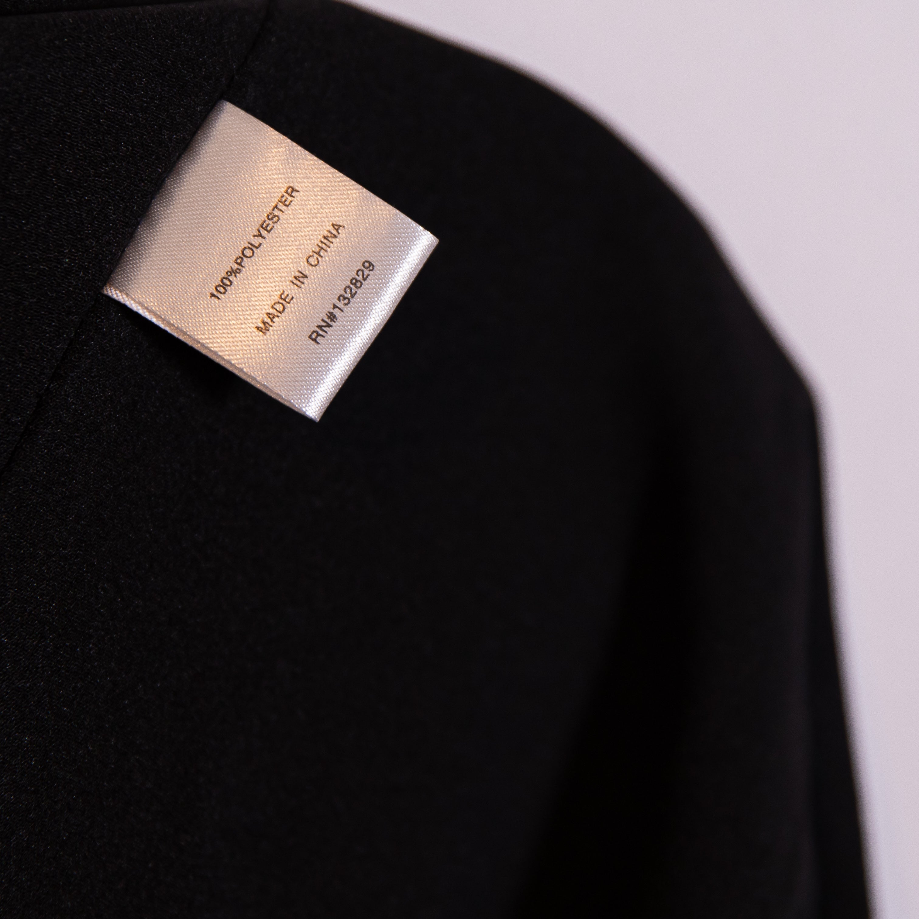 Superdown Chiffon Tank Strap Ruched Side Slit Mini Cocktail Party Dress Black M