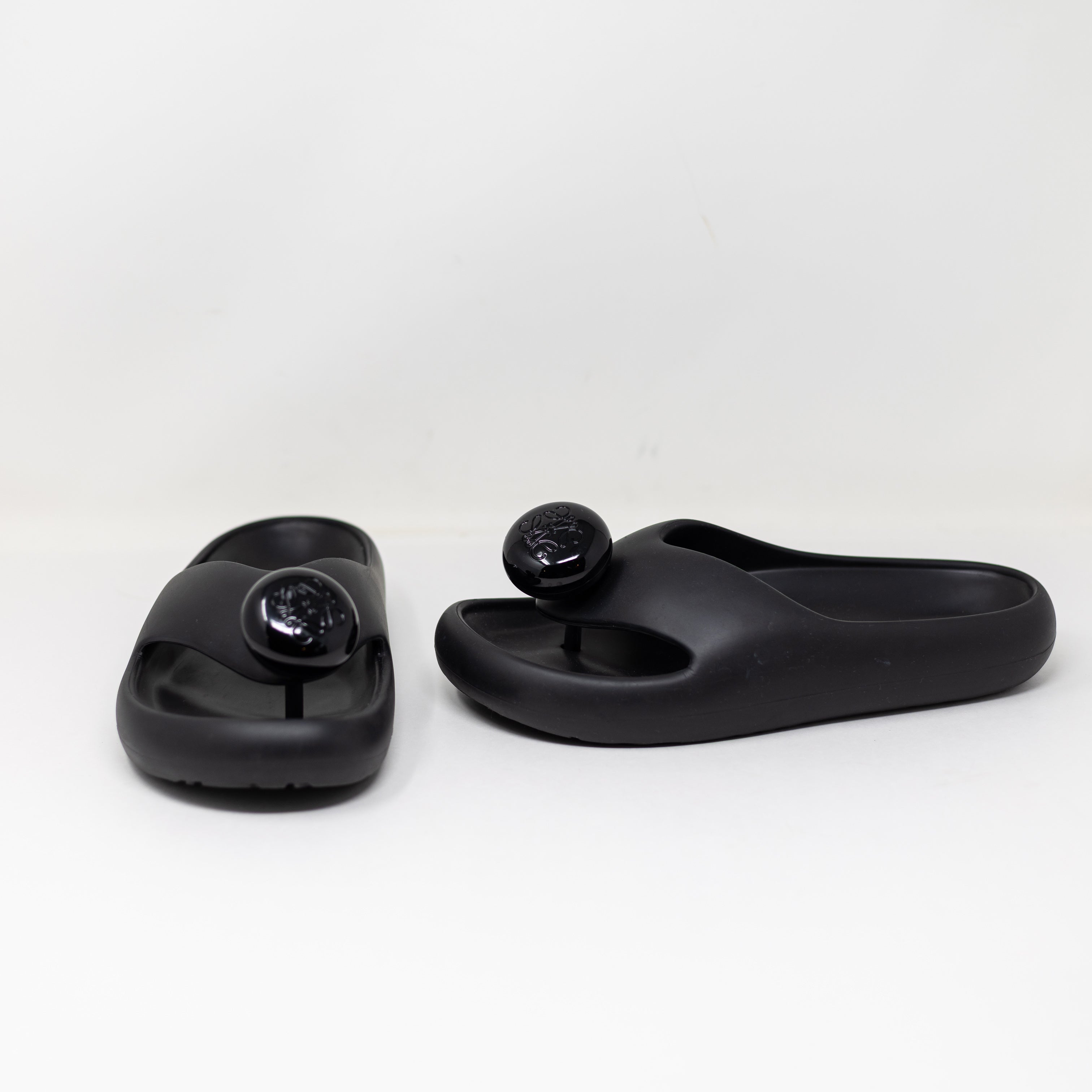NEW Loewe + Paula's Ibiza Bubble Logo Detailed Rubber Flip Flop Sandals Slides