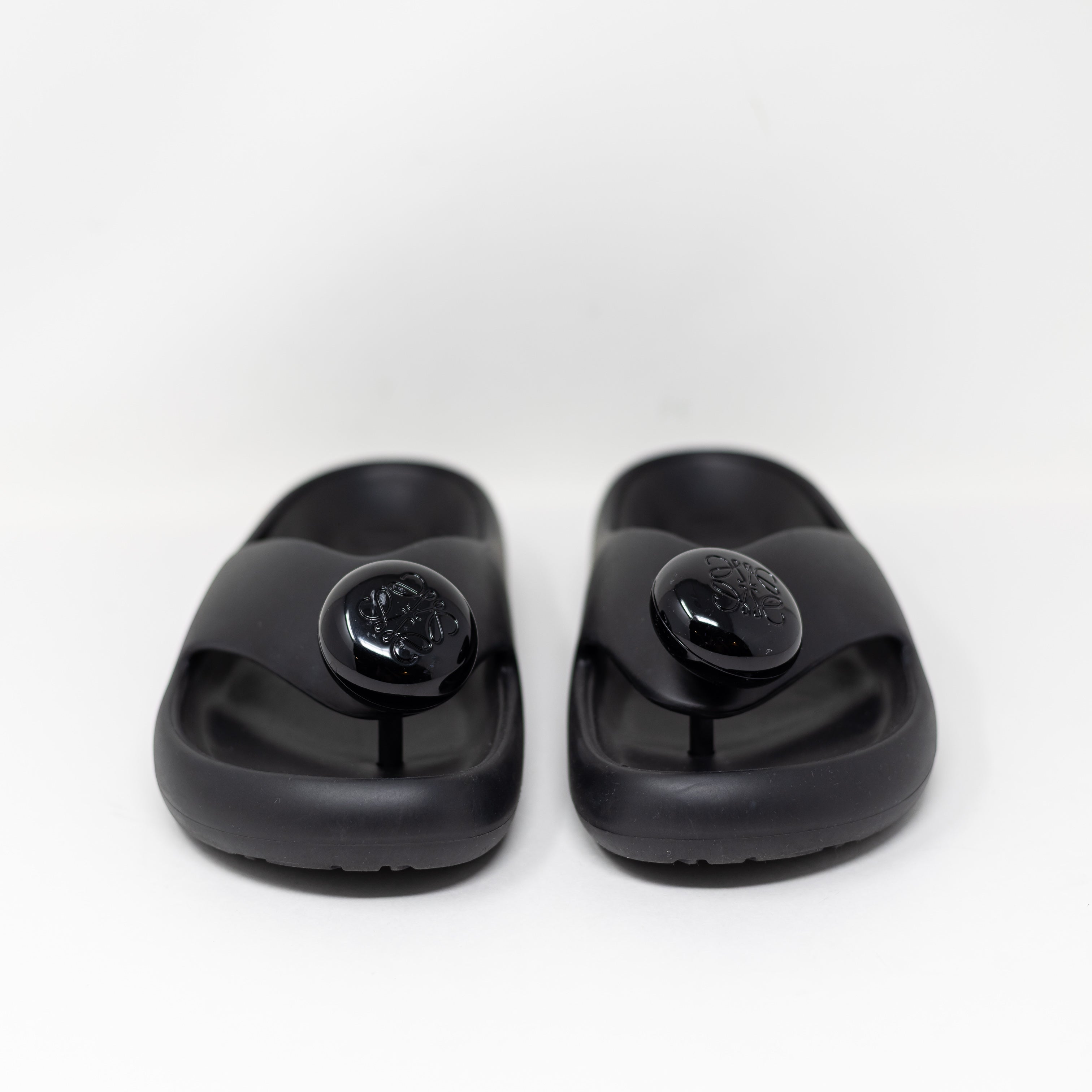 NEW Loewe + Paula's Ibiza Bubble Logo Detailed Rubber Flip Flop Sandals Slides