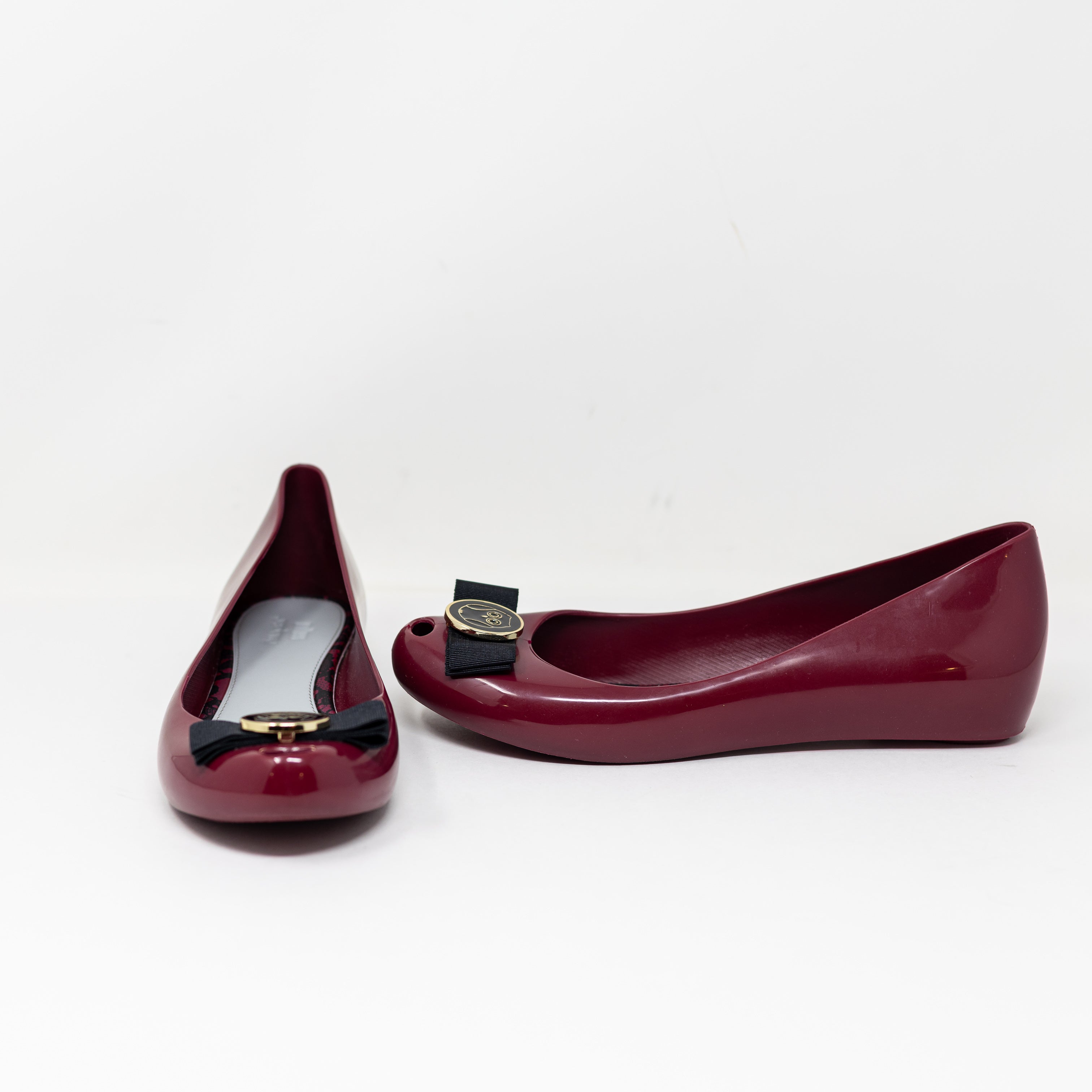 NEW Melissa x Jason Wu Ultragirl Peep Toe Rubber Water Resistant Wedge Shoes 10