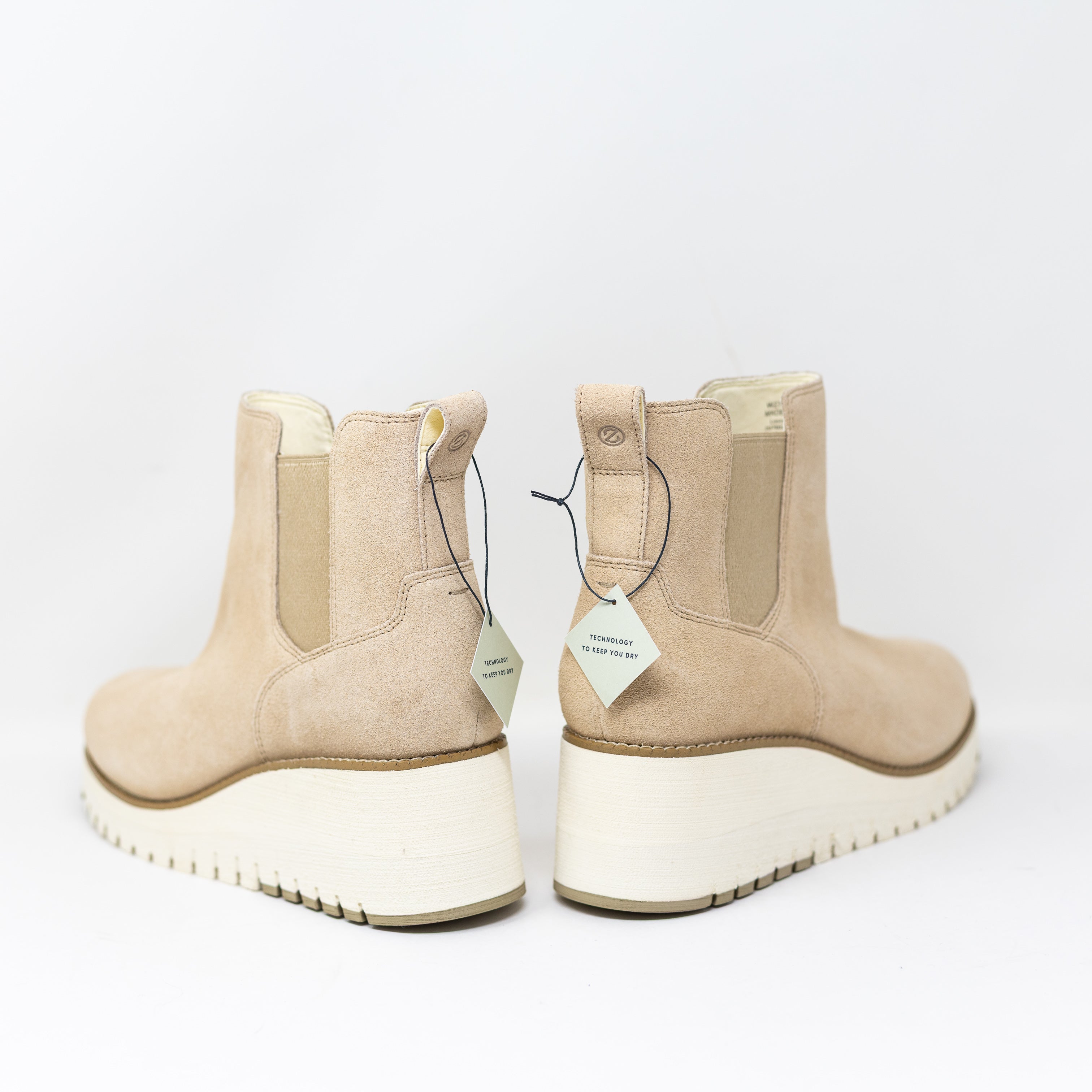 NEW Cole Haan Zerogrand City Wedge Chelsea Pull On Ankle Booties Boots Shoes 8