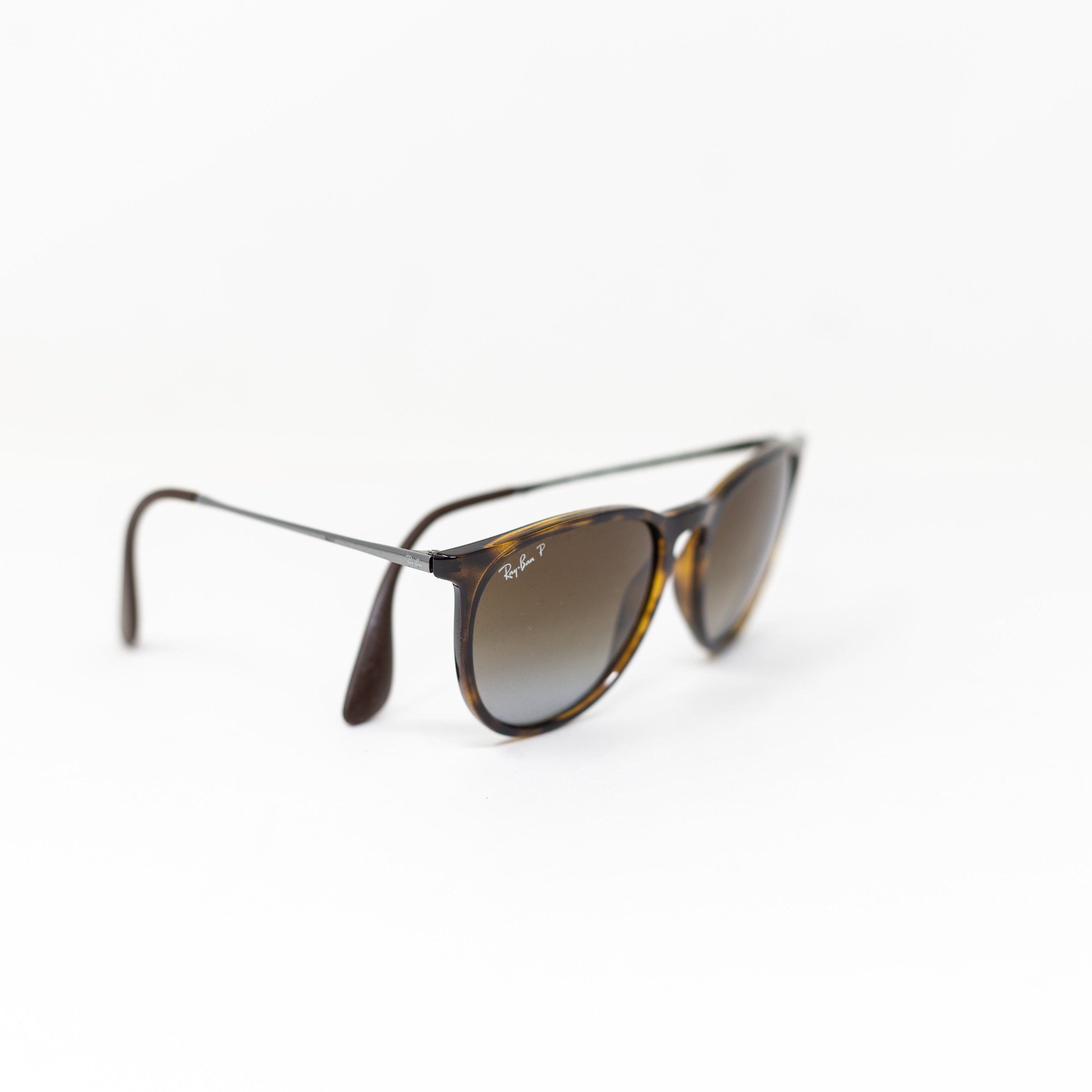 Ray Ban RB4306 Tortoise Shell Frames Brown Irregular Round Sunglasses Polarized