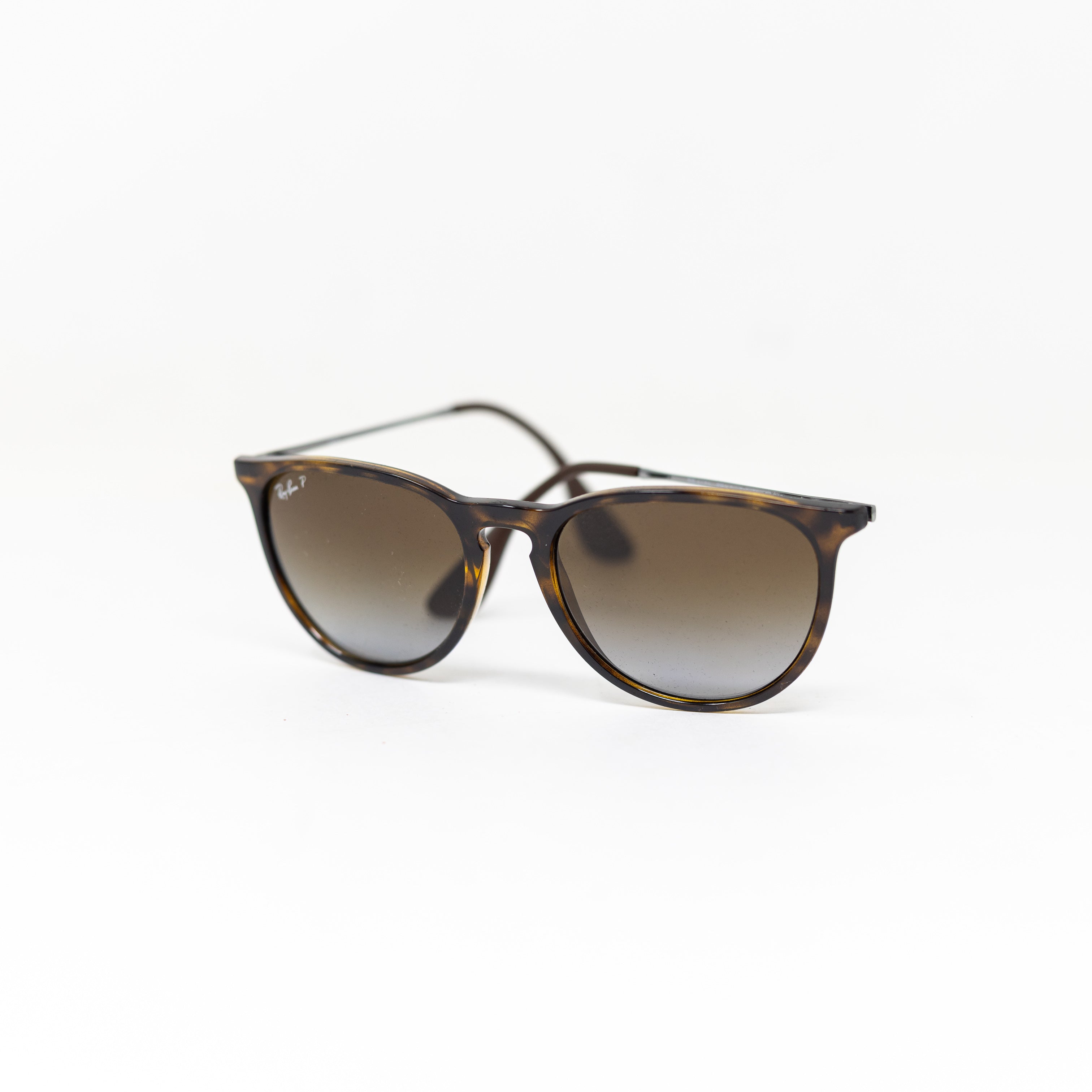 Ray Ban RB4306 Tortoise Shell Frames Brown Irregular Round Sunglasses Polarized