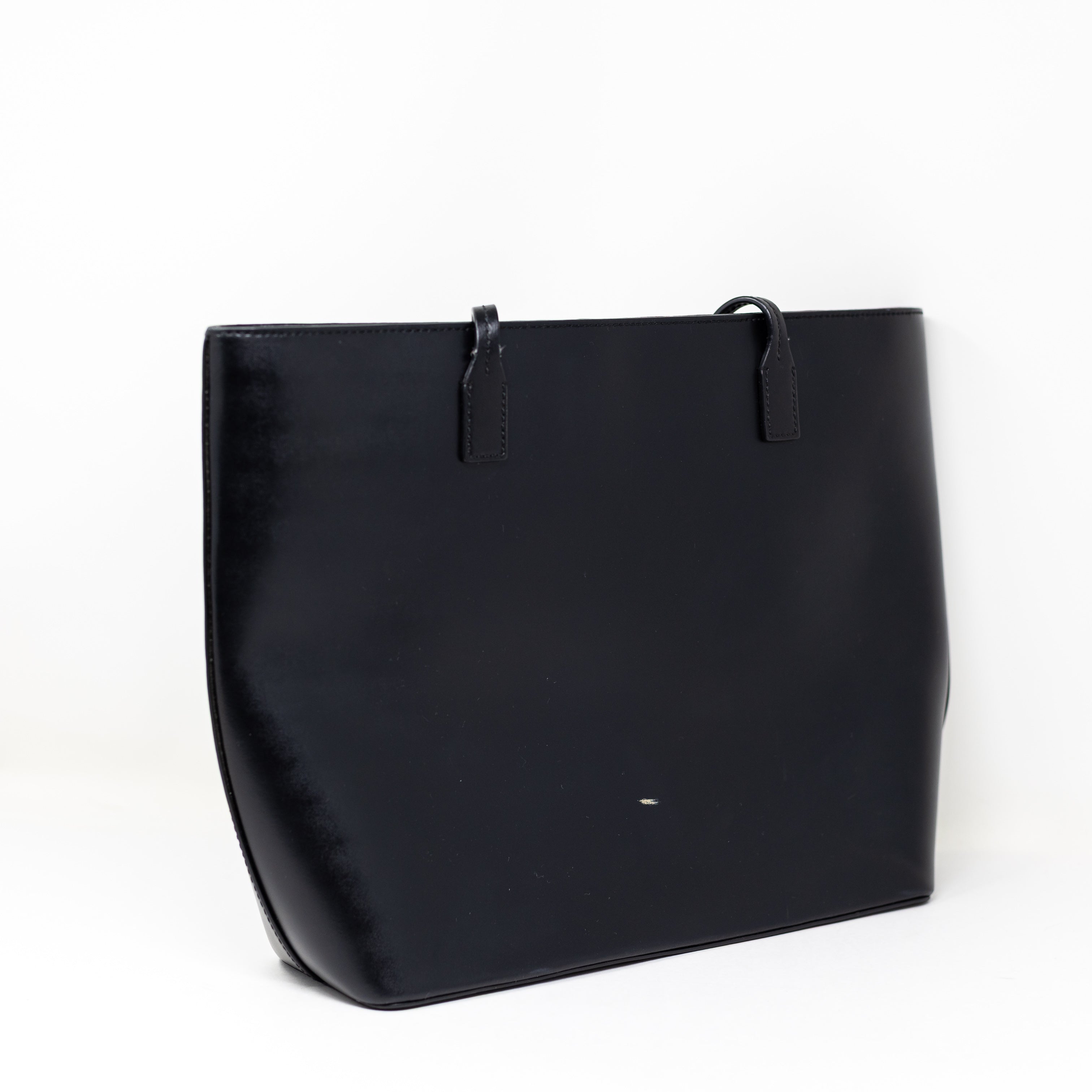 Kate Spade Seton Karla Genuine Smooth Leather Shoulder Purse Tote Bag Black