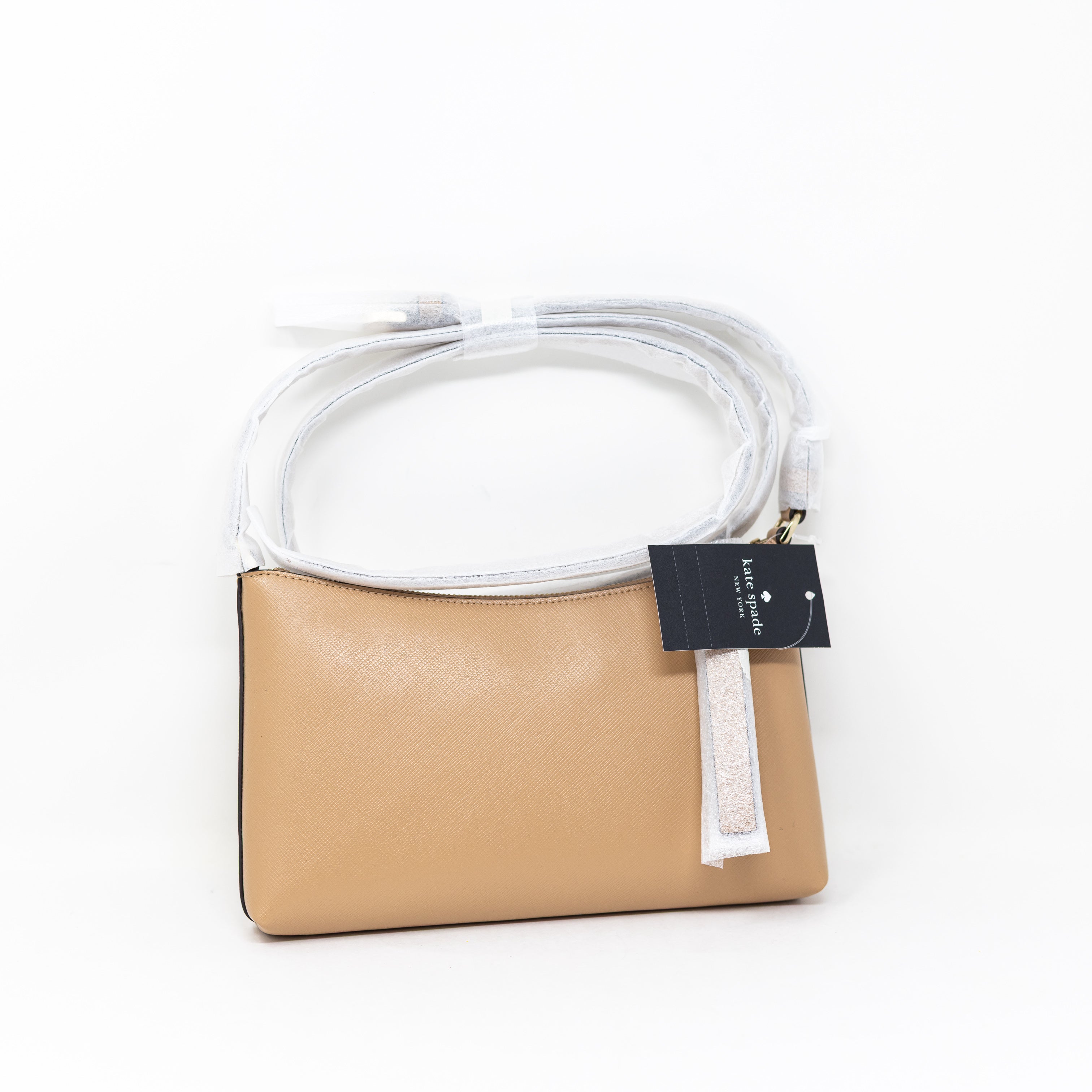 NEW Kate Spade Sadie Small Crossbody Shoulder Saffiano Leather Purse Bag Fawn