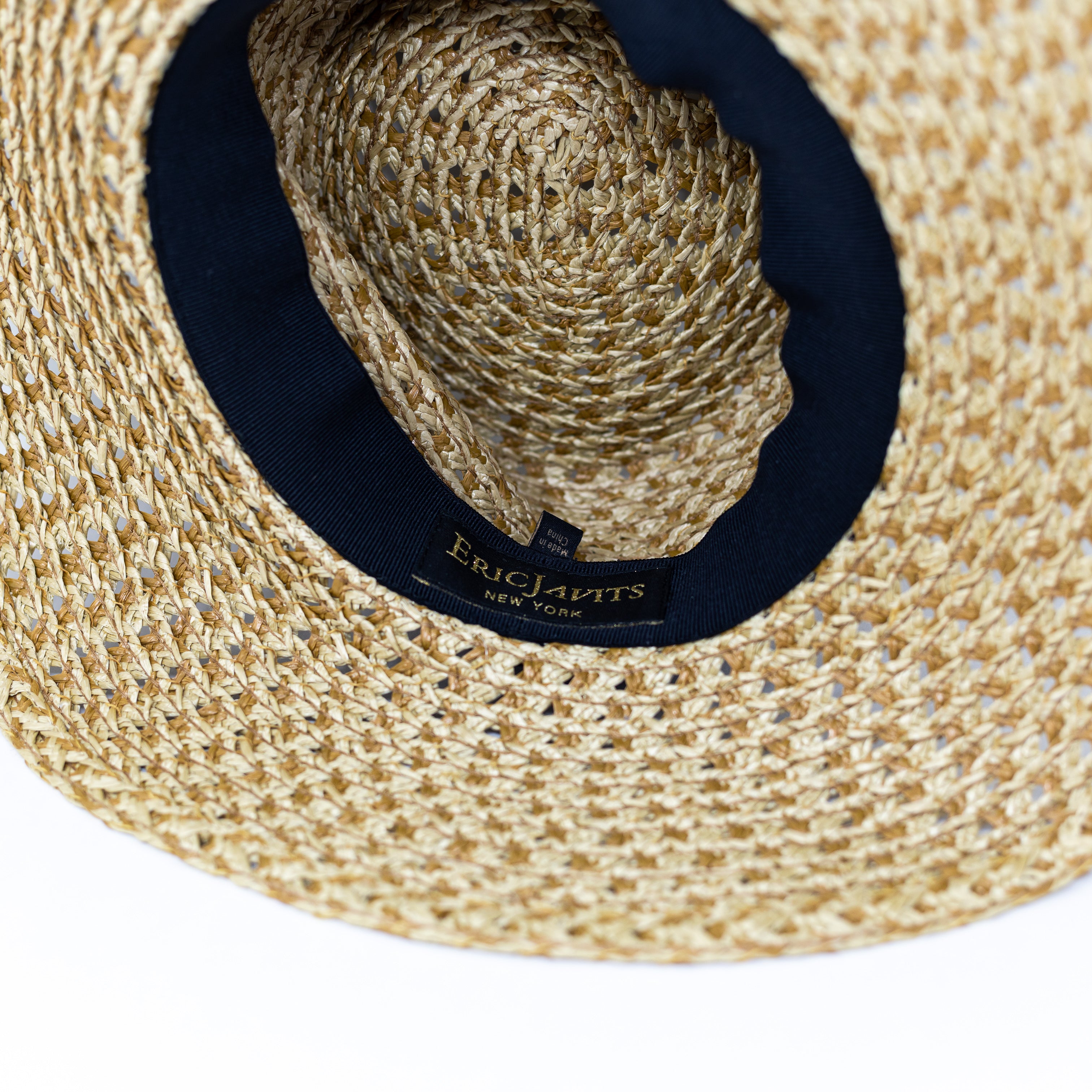 Eric Javits Multi Neutral Straw Paper Coated Water Resistant Sun Hat Accessory