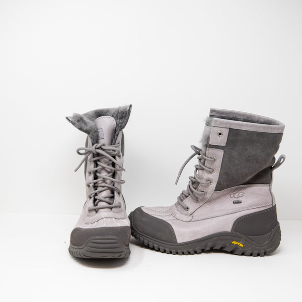 Ugg Women's Adirondack II Waterproof Snow Rain Winter Lace Up Boots Shoes Grey