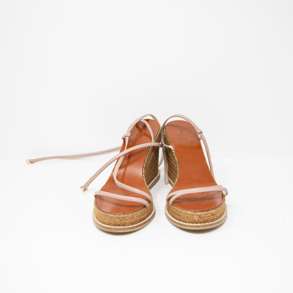 Jimmy Choo Drive Open Toe Platform Woven Espadrille Wedge Sandals Heels Shoes 10