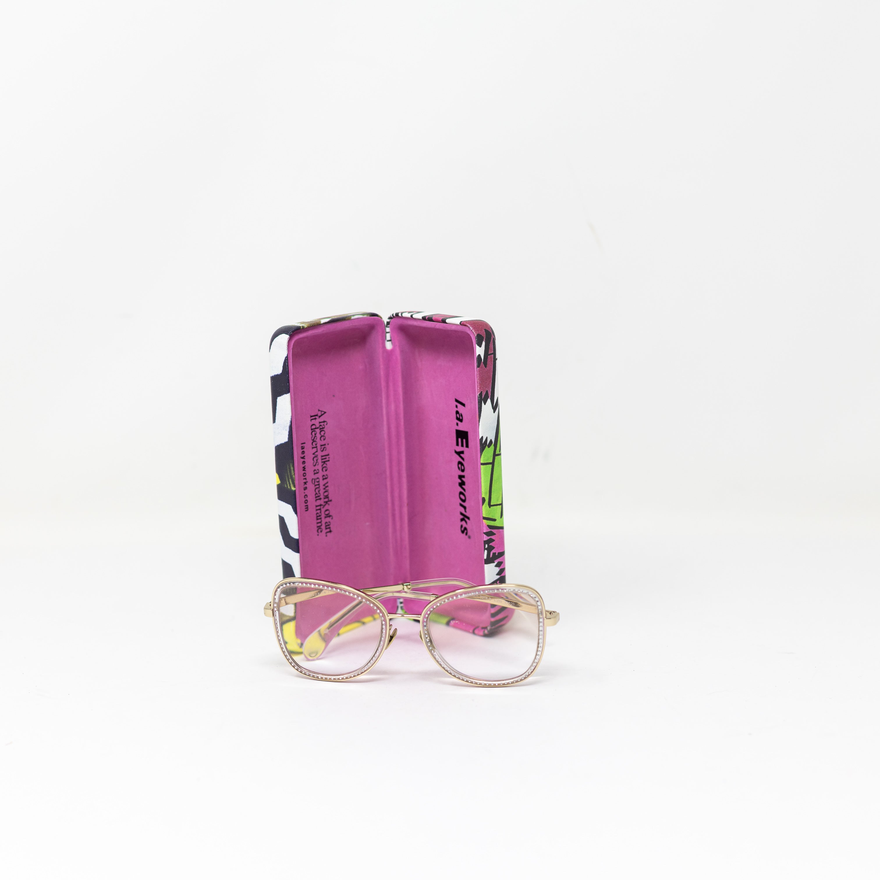 Chanel Women's 2208B Cat Eye Oversized Crystal Jewel Embellished Reading Glasses