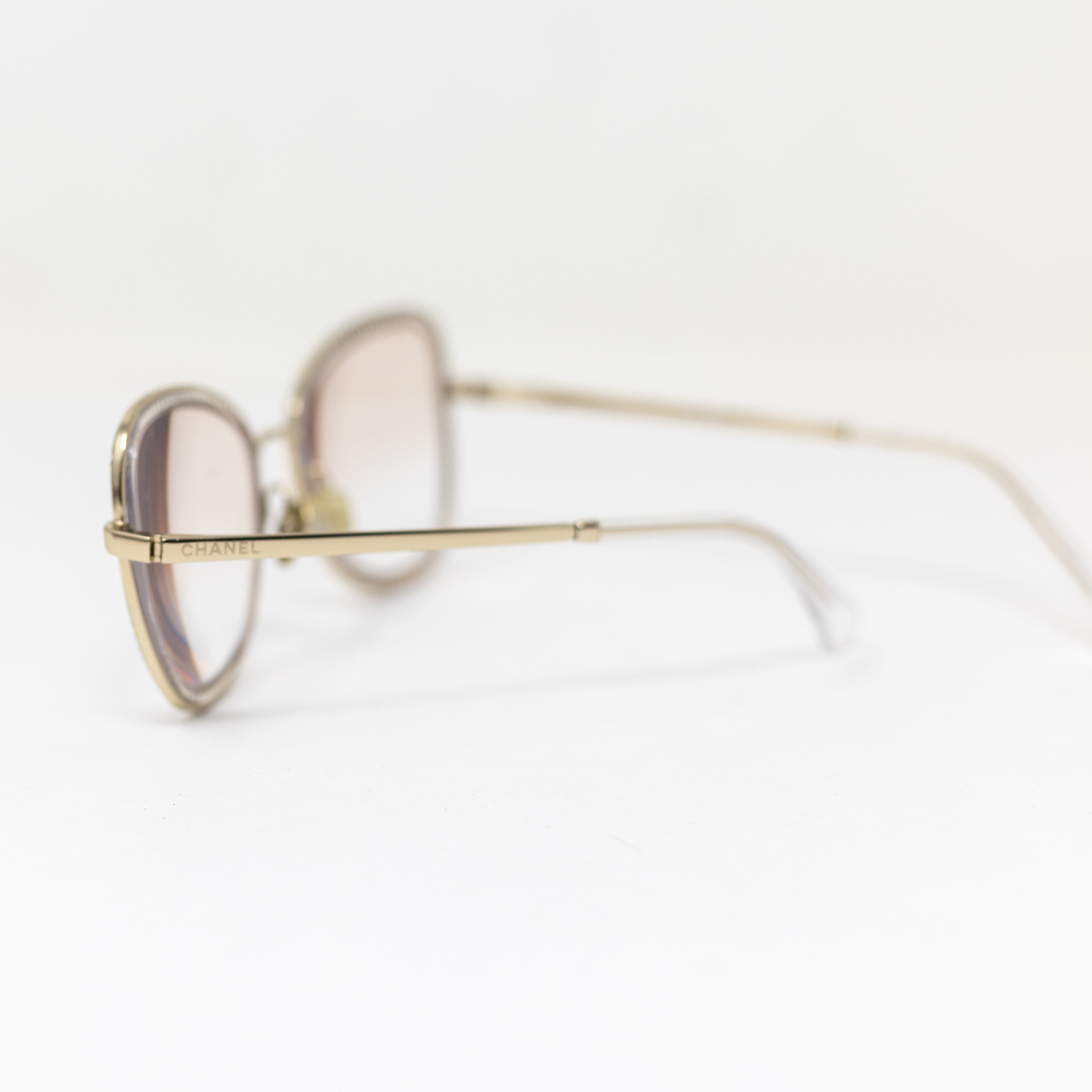 Chanel Women's 2208B Cat Eye Oversized Crystal Jewel Embellished Reading Glasses