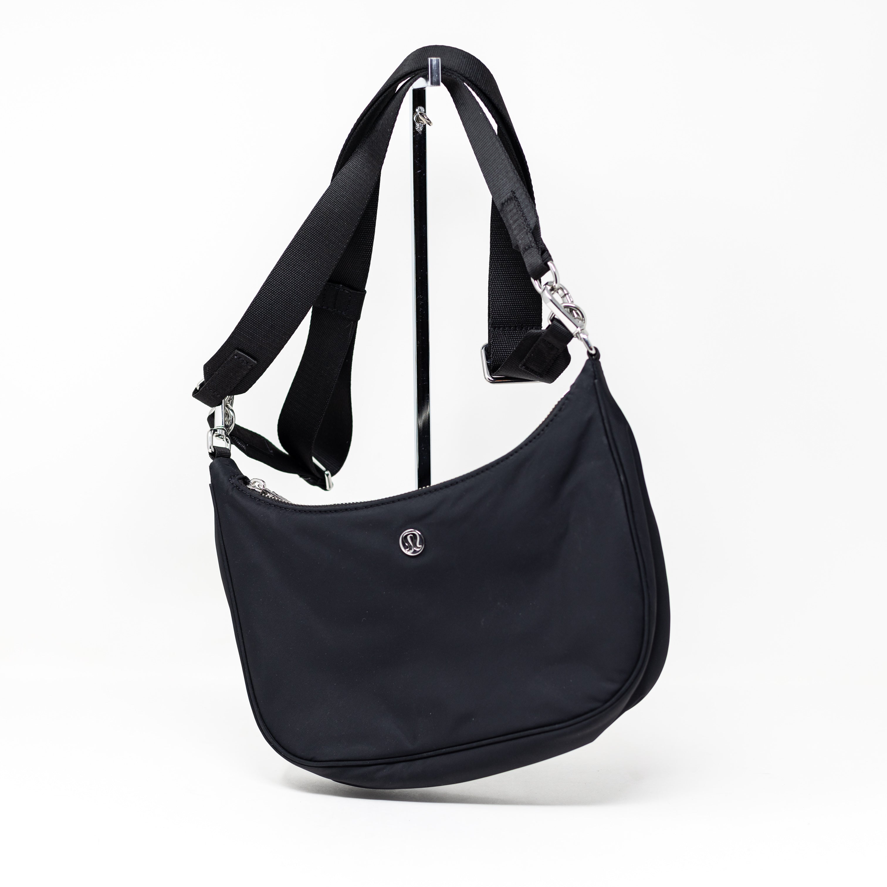 Lululemon Women's City Essentials Convertible Crossbody Shoulder Purse Bag Black