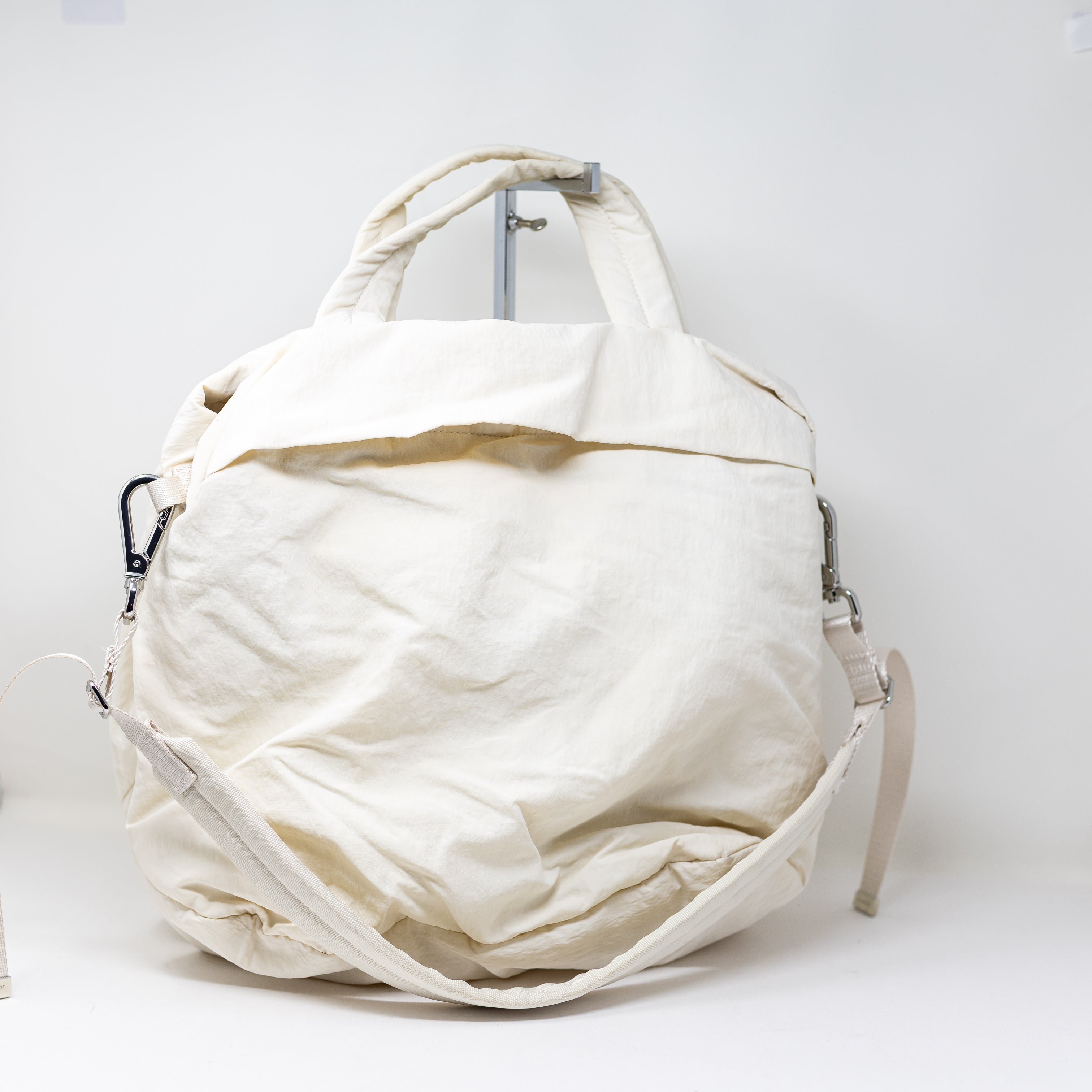 Lululemon On My Level Convertible Crossbody Tote Purse Travel Bag Light Ivory