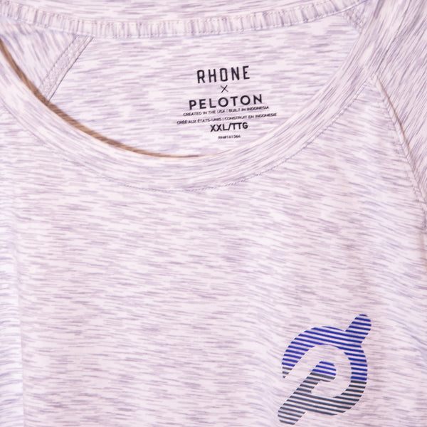 Peloton x Rhone Crew Neck Long Sleeve Ultra Lightweight Heathered Tee Shirt XXL