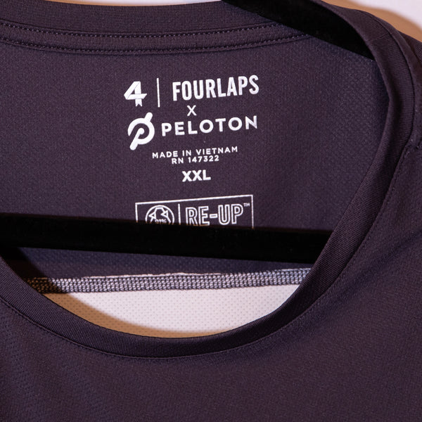 Fourlaps x Peloton Men's Crew Neck Short Sleeve Athletic Work Out Tee Shirt XXL