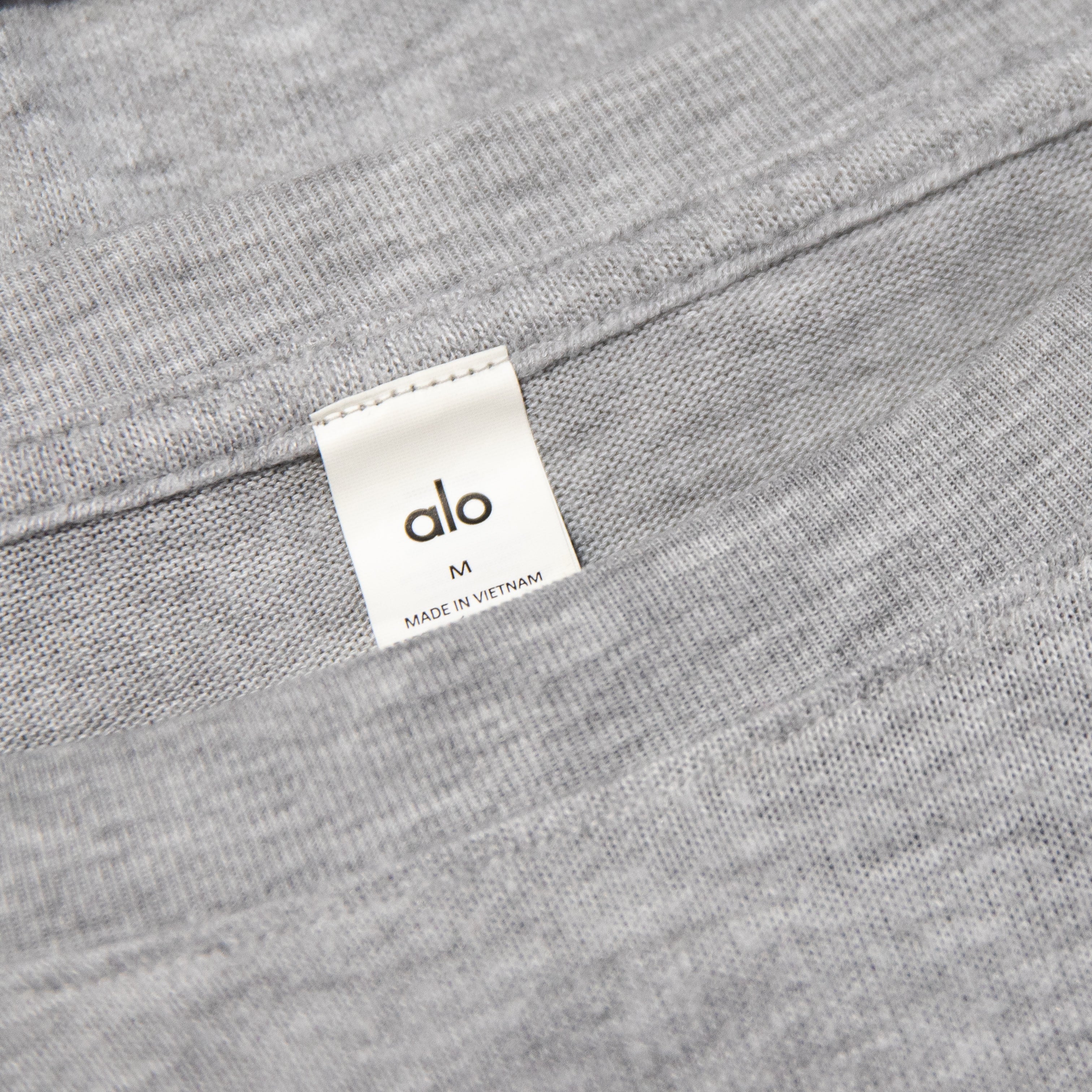 Alo Yoga Women's Soho Pullover Crew Neck Long Sleeve Sweater Heather Gray Medium