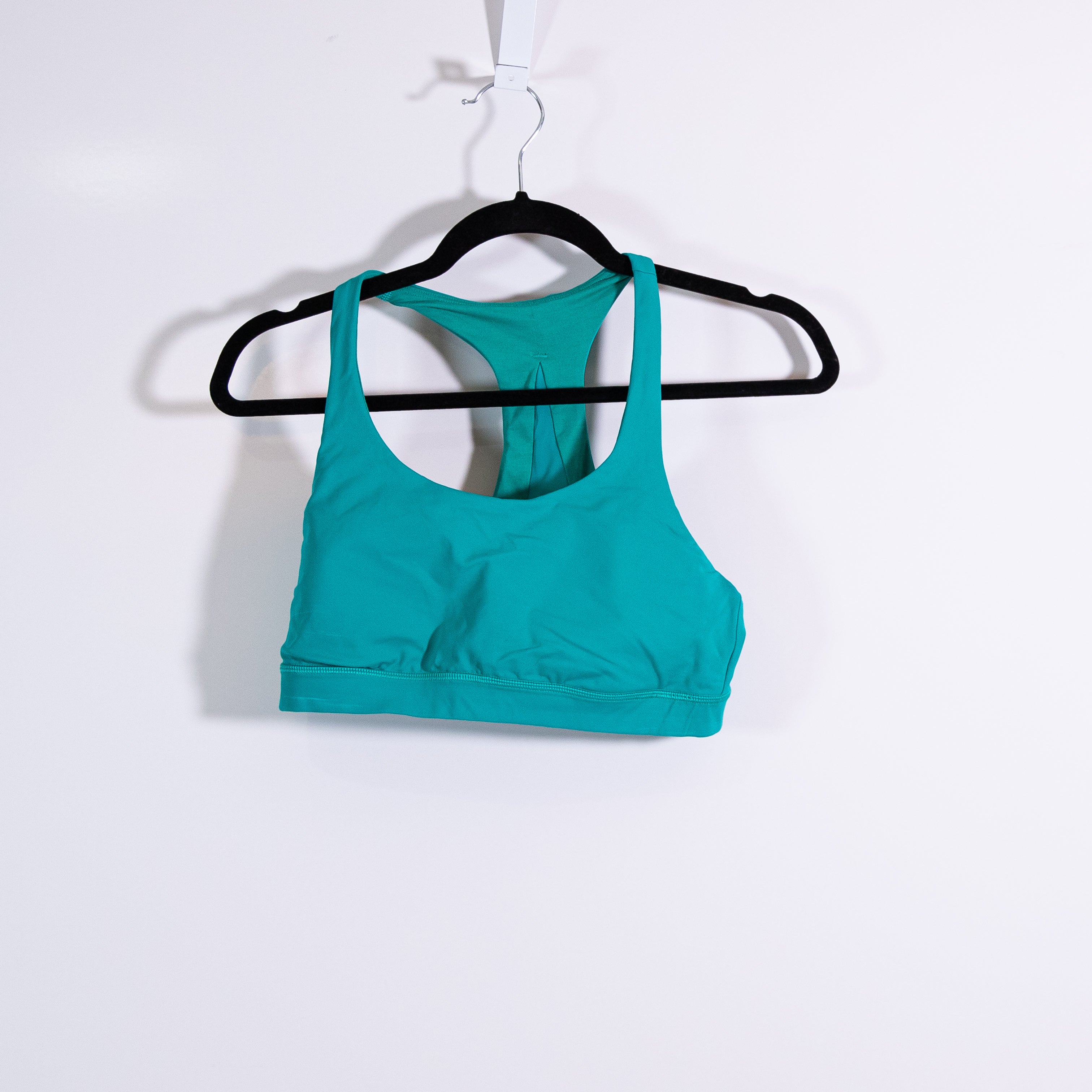 Lululemon Women's Invigorate Racerback Mesh Athletic Work Out Sports Bra Teal 10