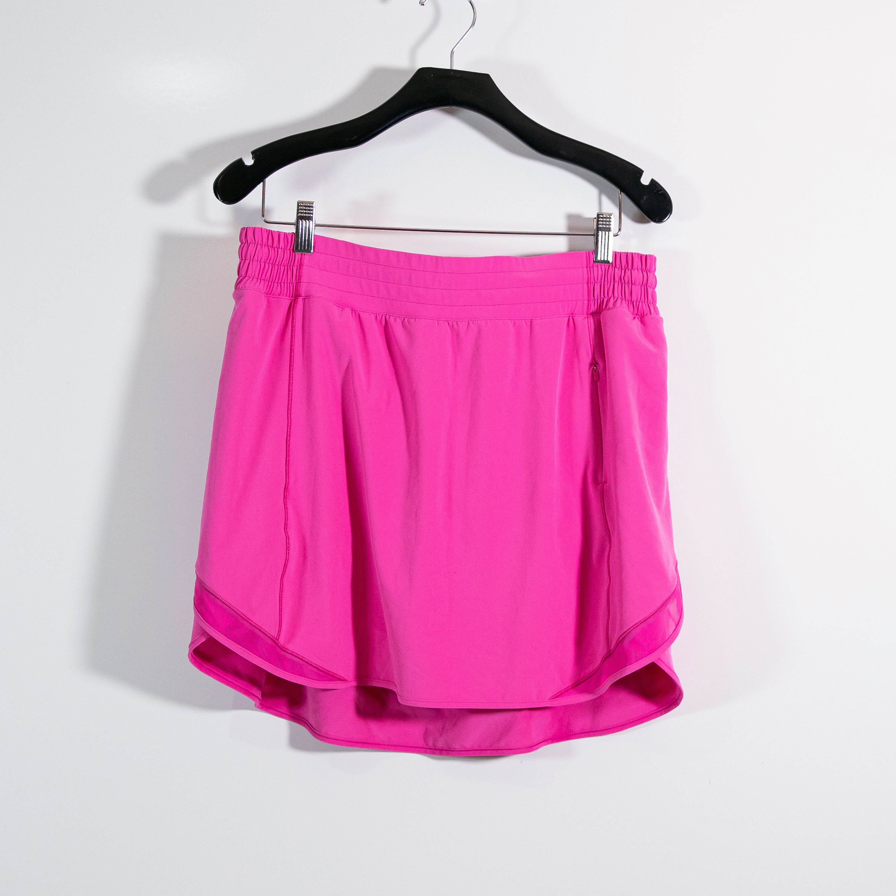 Lululemon Women's Hotty Hot High Rise Athletic Work Out Skirt Long Sonic Pink 12