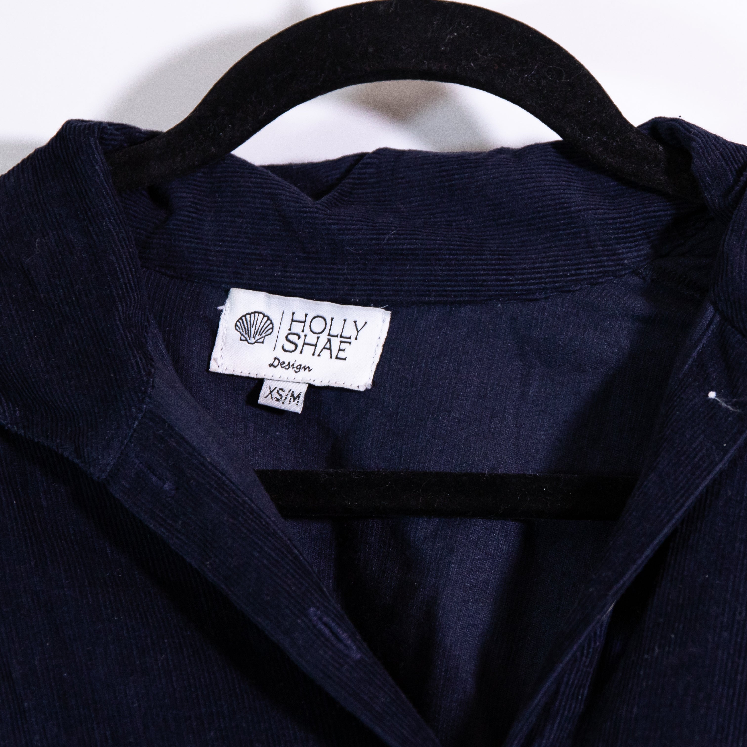 Holly Shae Design Catherine Corduroy Velvet Velour Button Front Belted Dress