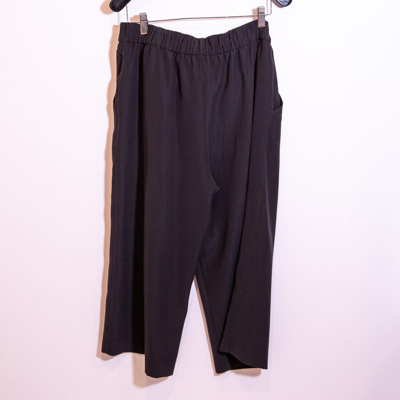 Lululemon Noir Crop Ankle Straight Leg Belted Casual Travel Wrinkle Proof Pants