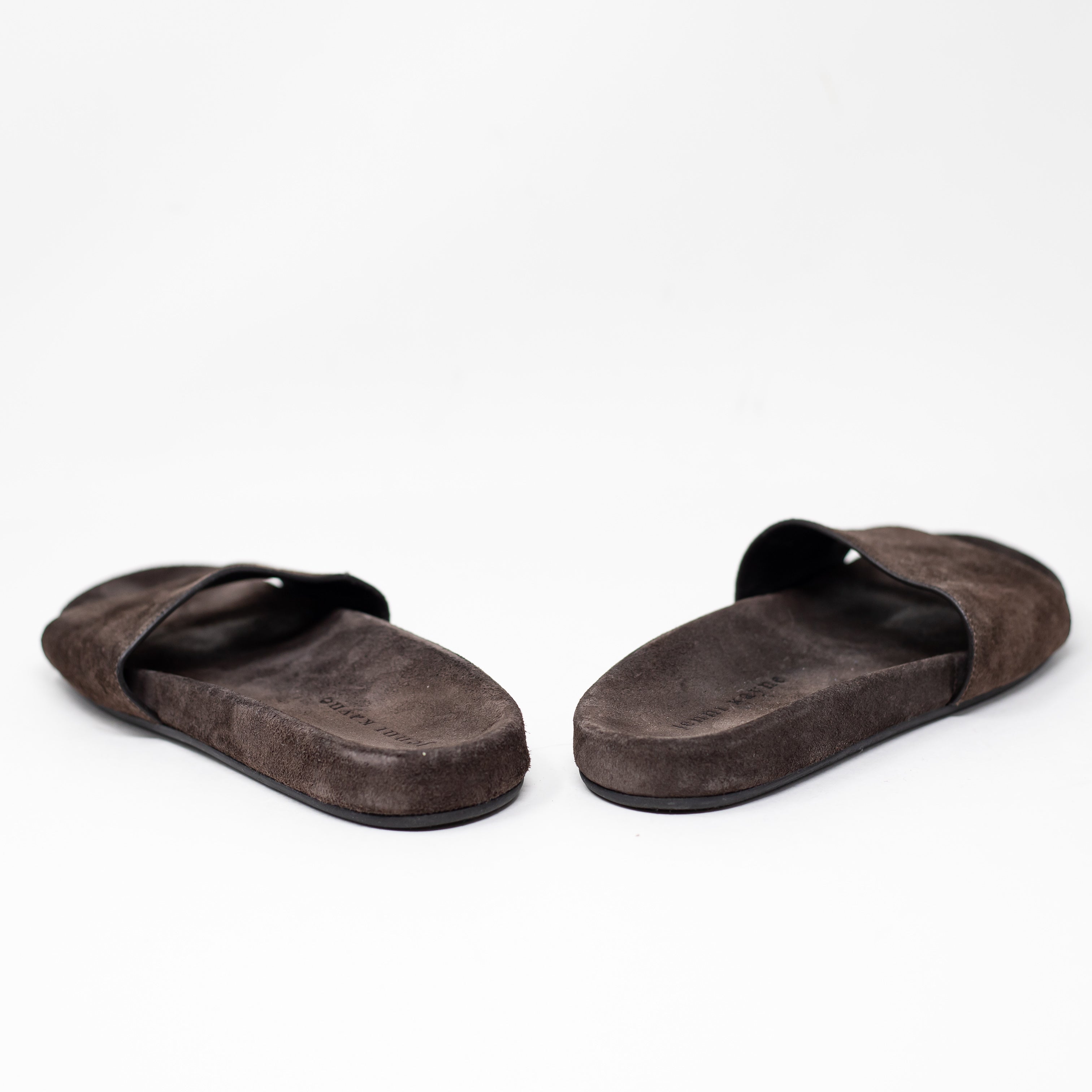 Jenni Kayne Lyle Women's Genuine Suede Leather Slip On Sandals Shoes Gray 6