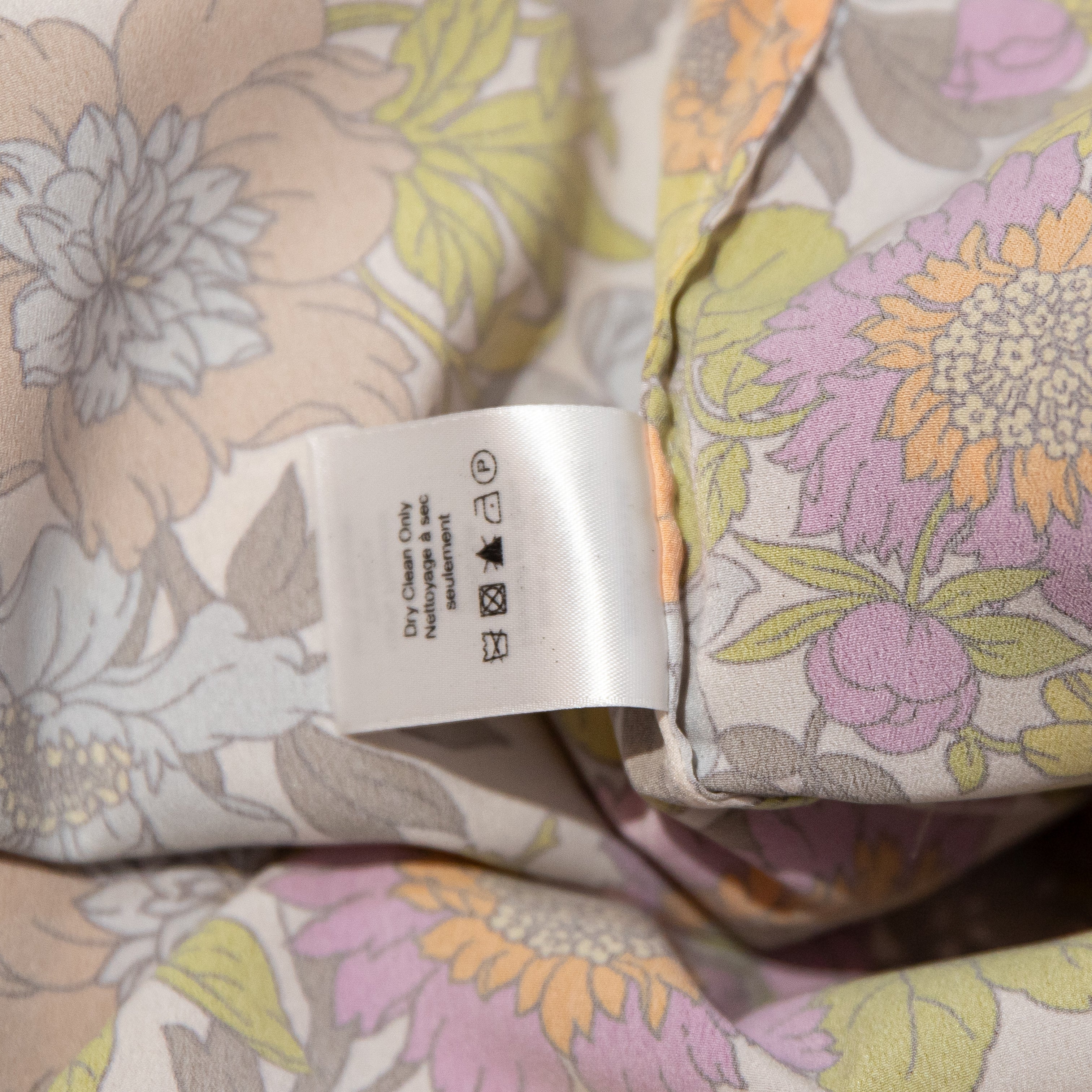 Veronica Beard Eleonora Silk Chiffon Ruffle Slit Garden Floral Print Midi Skirt