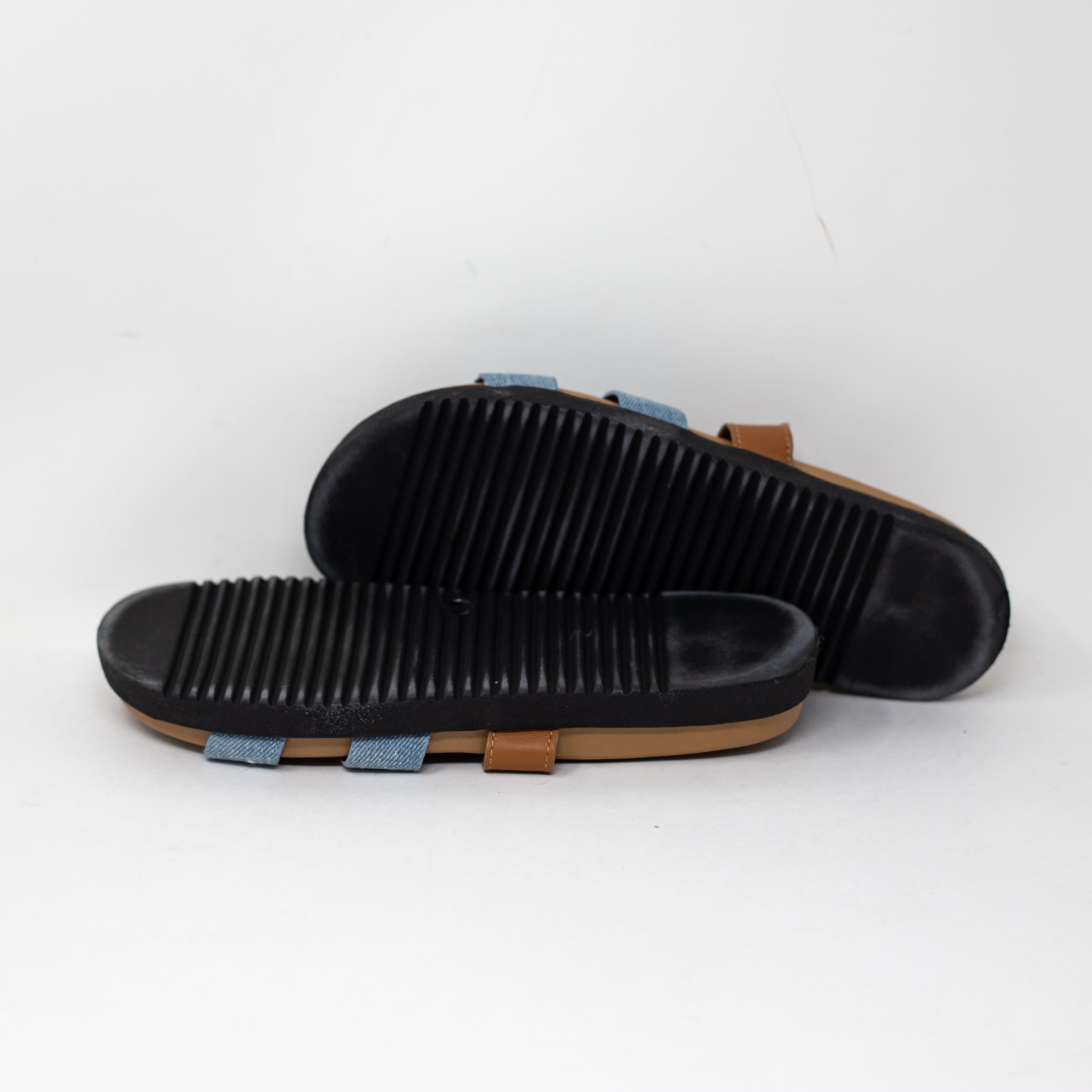 NEW Steve Madden Mayven Leather Slip On Flats Open Toe Sandals Shoes 8.5